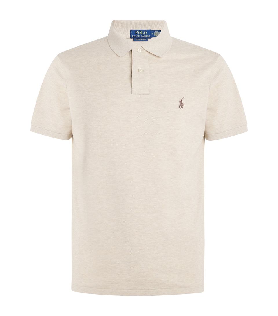 Cotton Mesh Slim Fit Polo Shirt