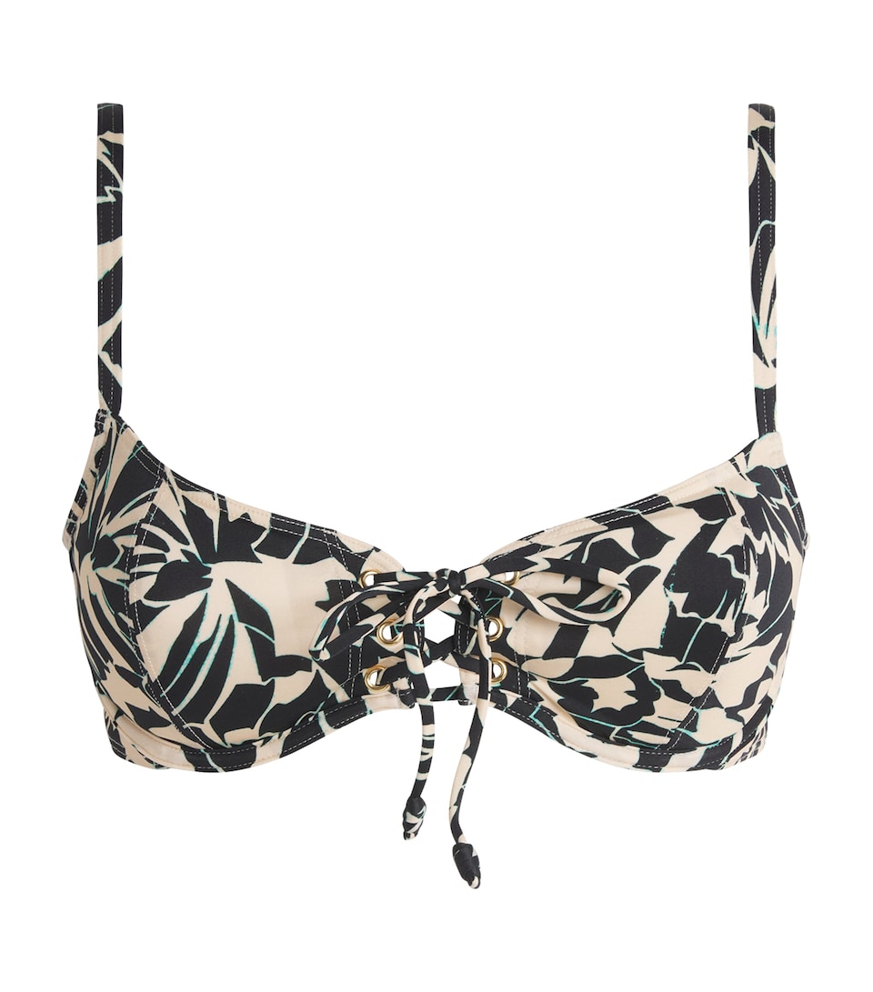 Ulla Johnson Womens Printed Noa Bikini Top Mercury