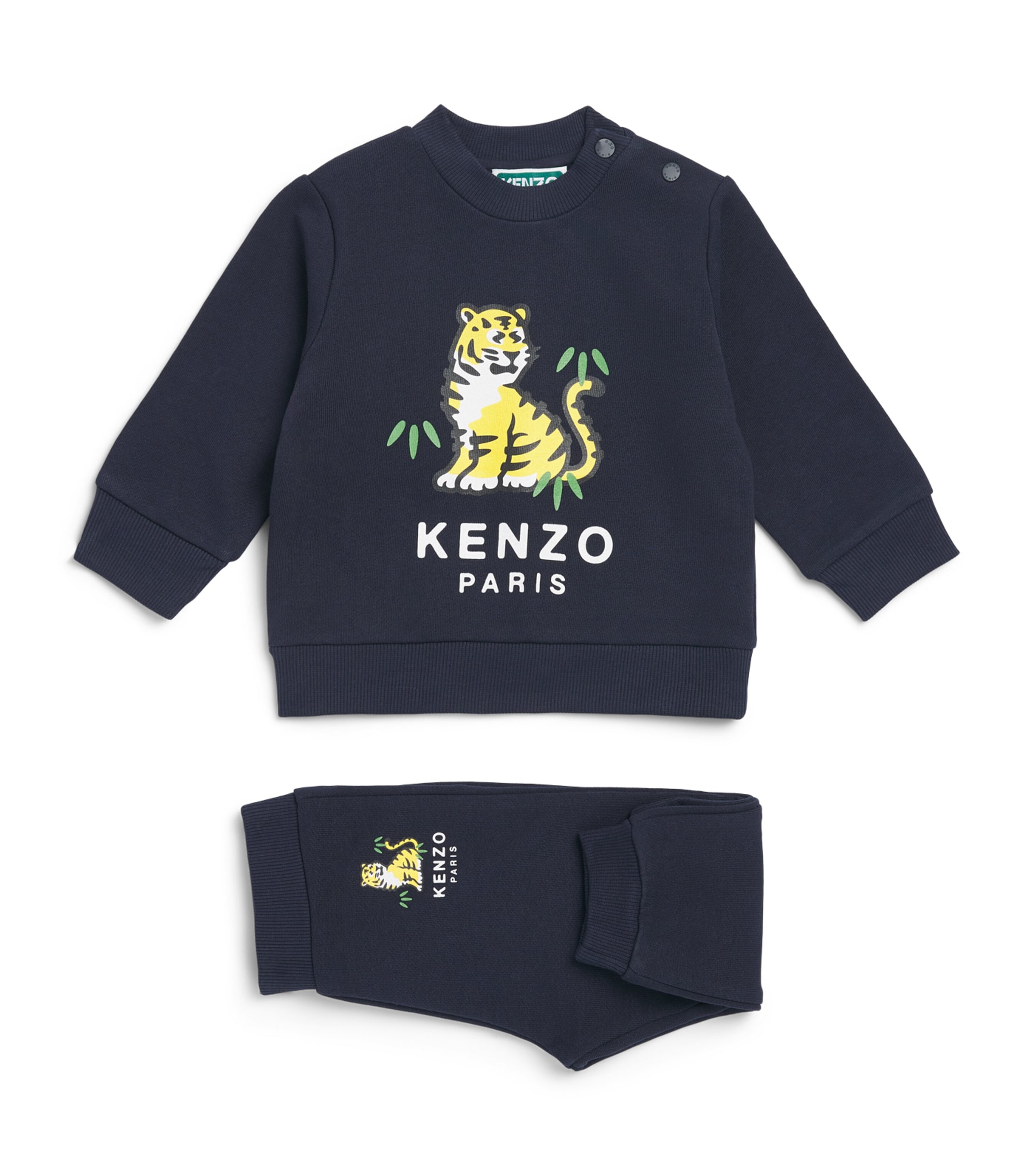 Kenzo Kids Logo Print Sweater and Tracksuit Set (6 Months - 4 Years) Navy