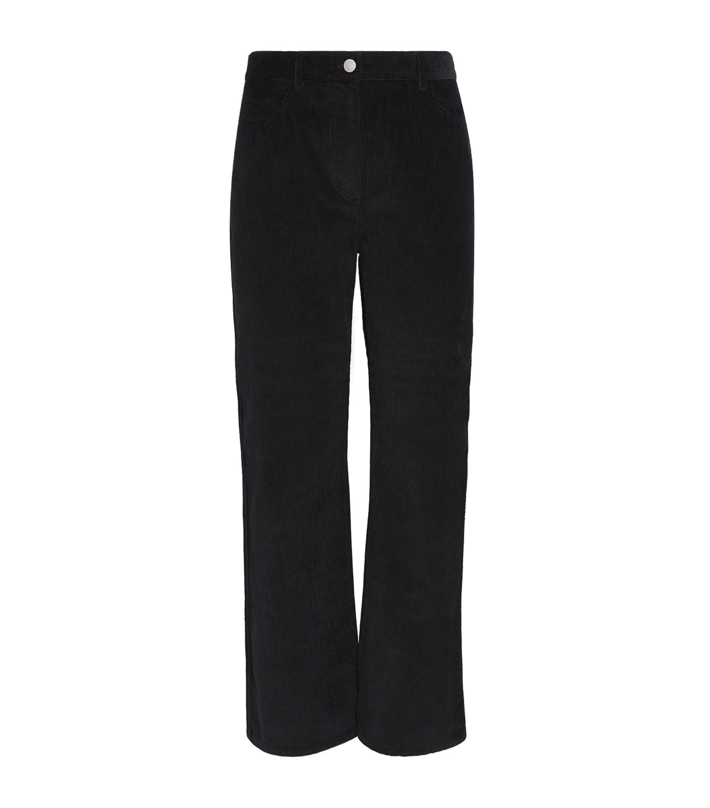 Cotton Corduroy Straight Trousers
