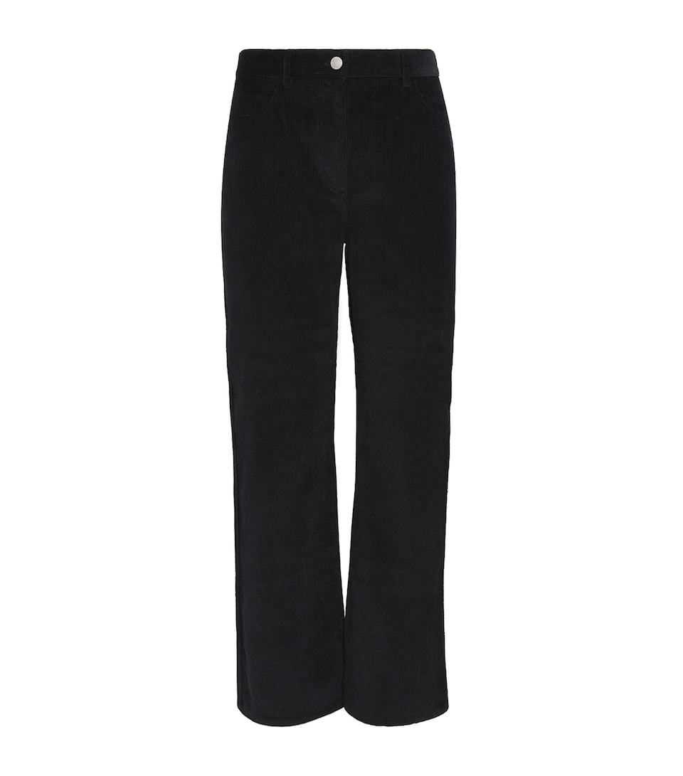 Cotton Corduroy Straight Trousers