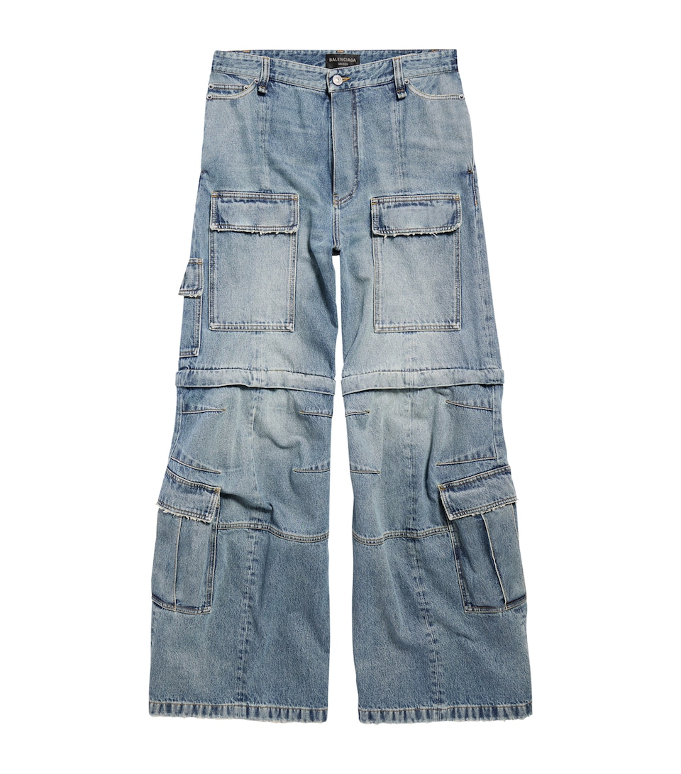 Denim Cargo Jeans