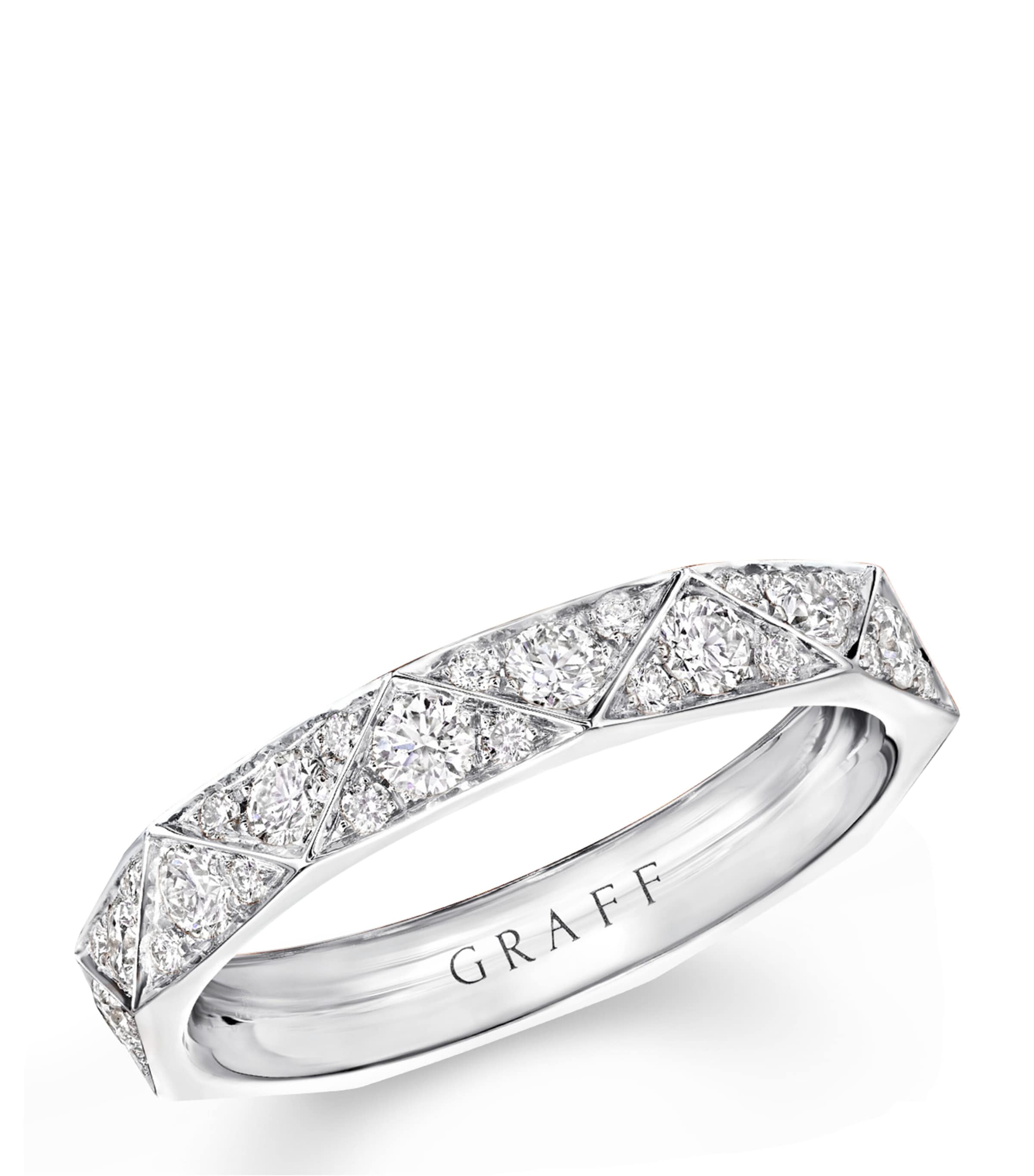White Gold and Diamond LG Signature Ring