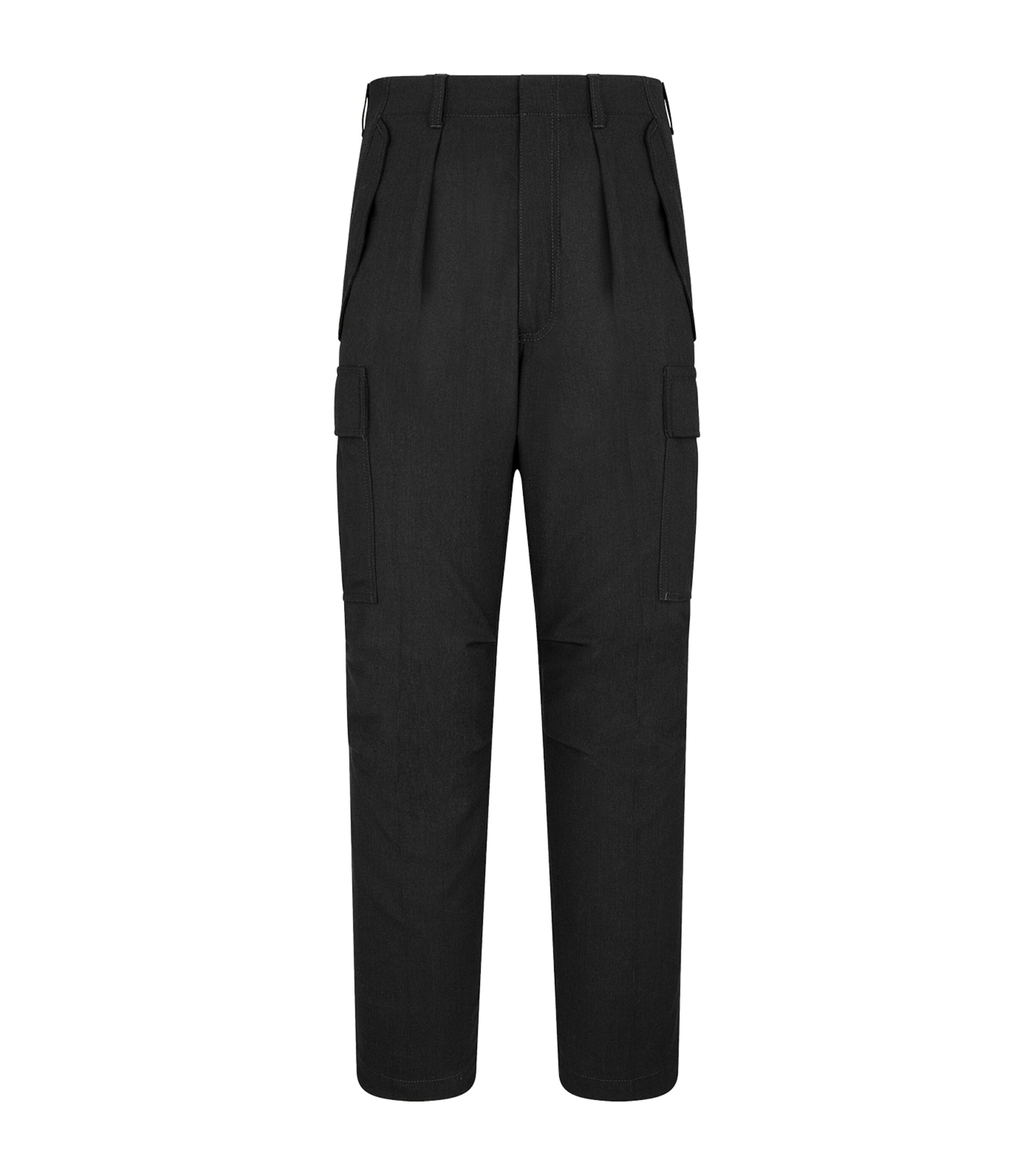 Virgin Wool-Blend Cargo Trousers