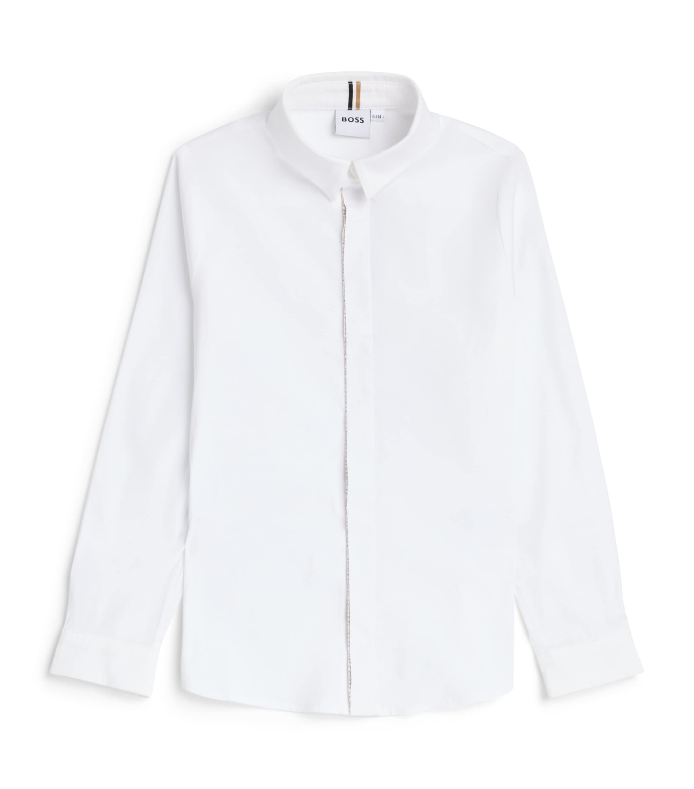 BOSS Kidswear Long-Sleeve Shirt (4-16 Years) White