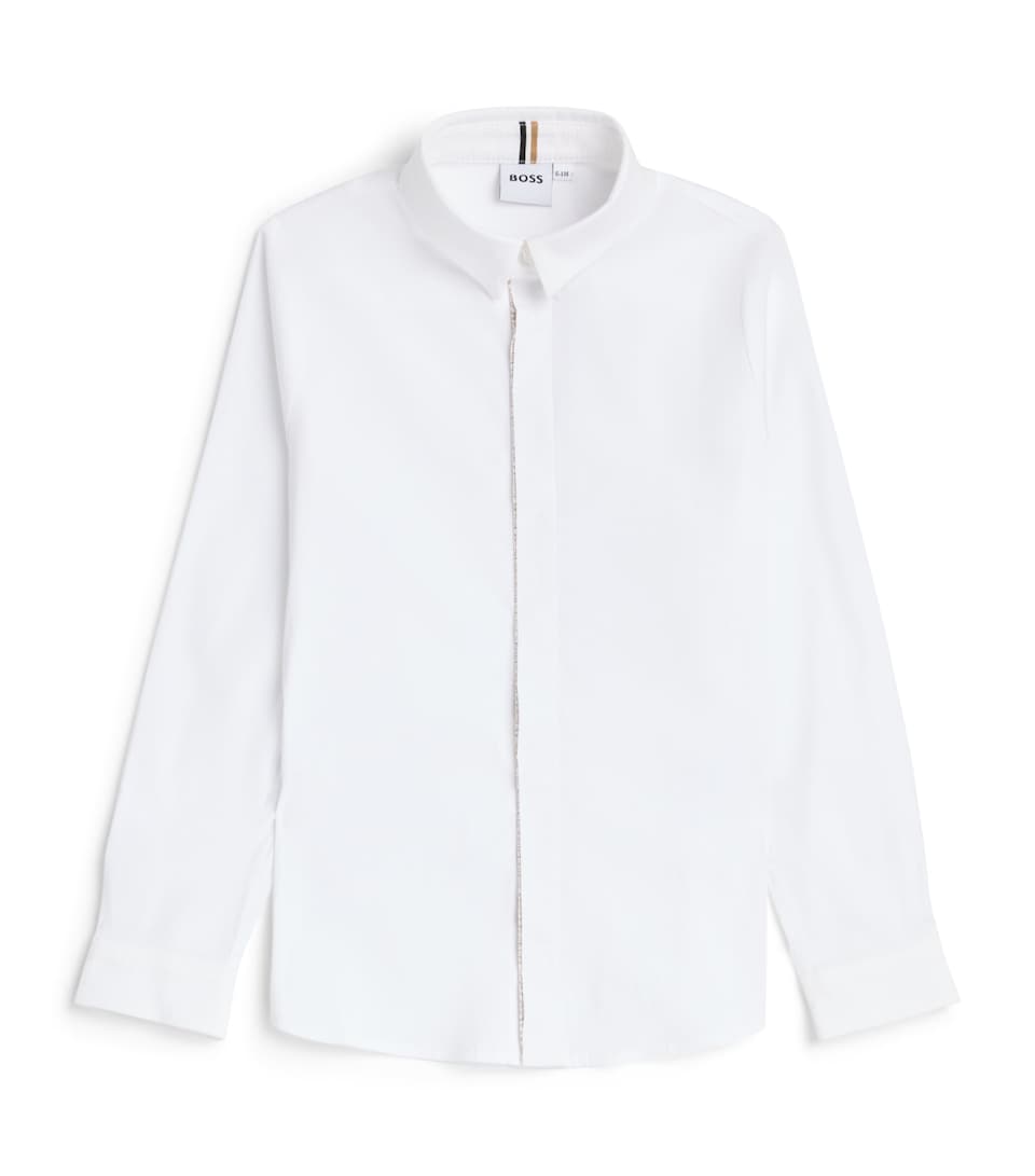 BOSS Kidswear Long-Sleeve Shirt (4-16 Years) White