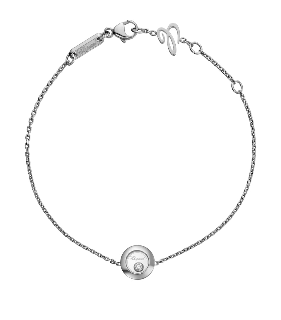 White Gold and Diamond Happy Diamonds Icons Bracelet