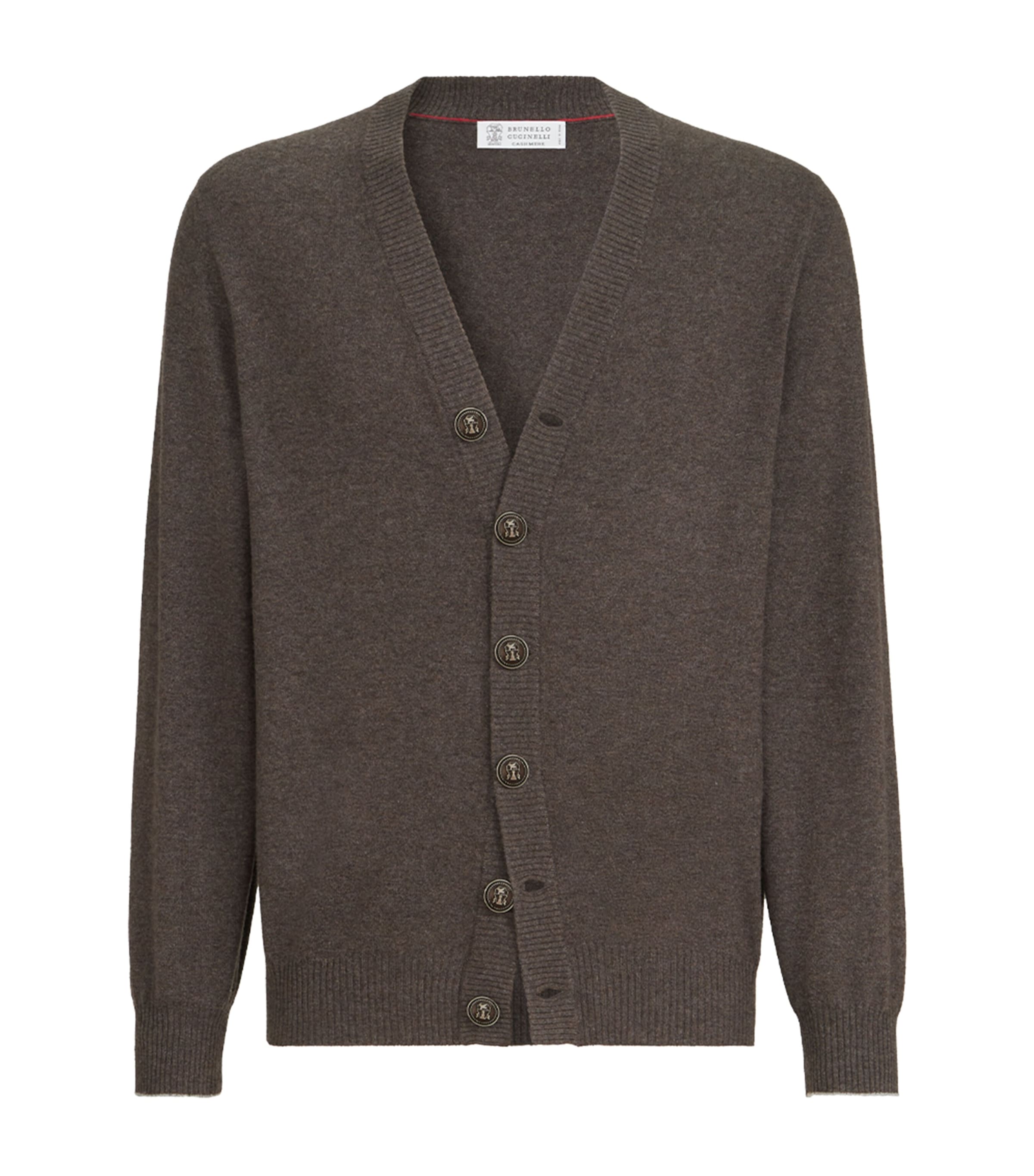 Brunello Cucinelli Mens Cashmere V-Neck Cardigan