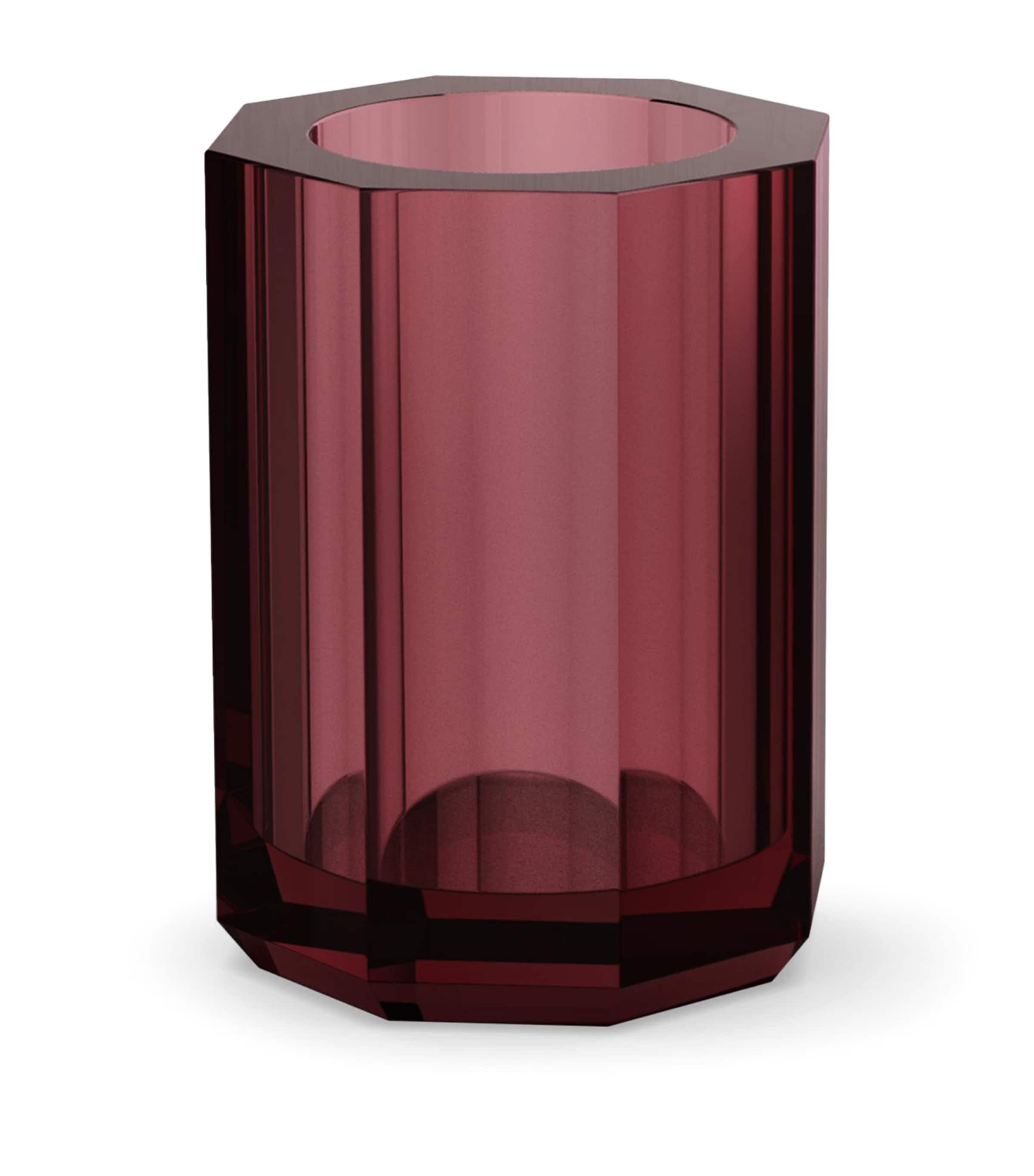 Decor Walther Kristall Tumbler Burgundy Matt Gld