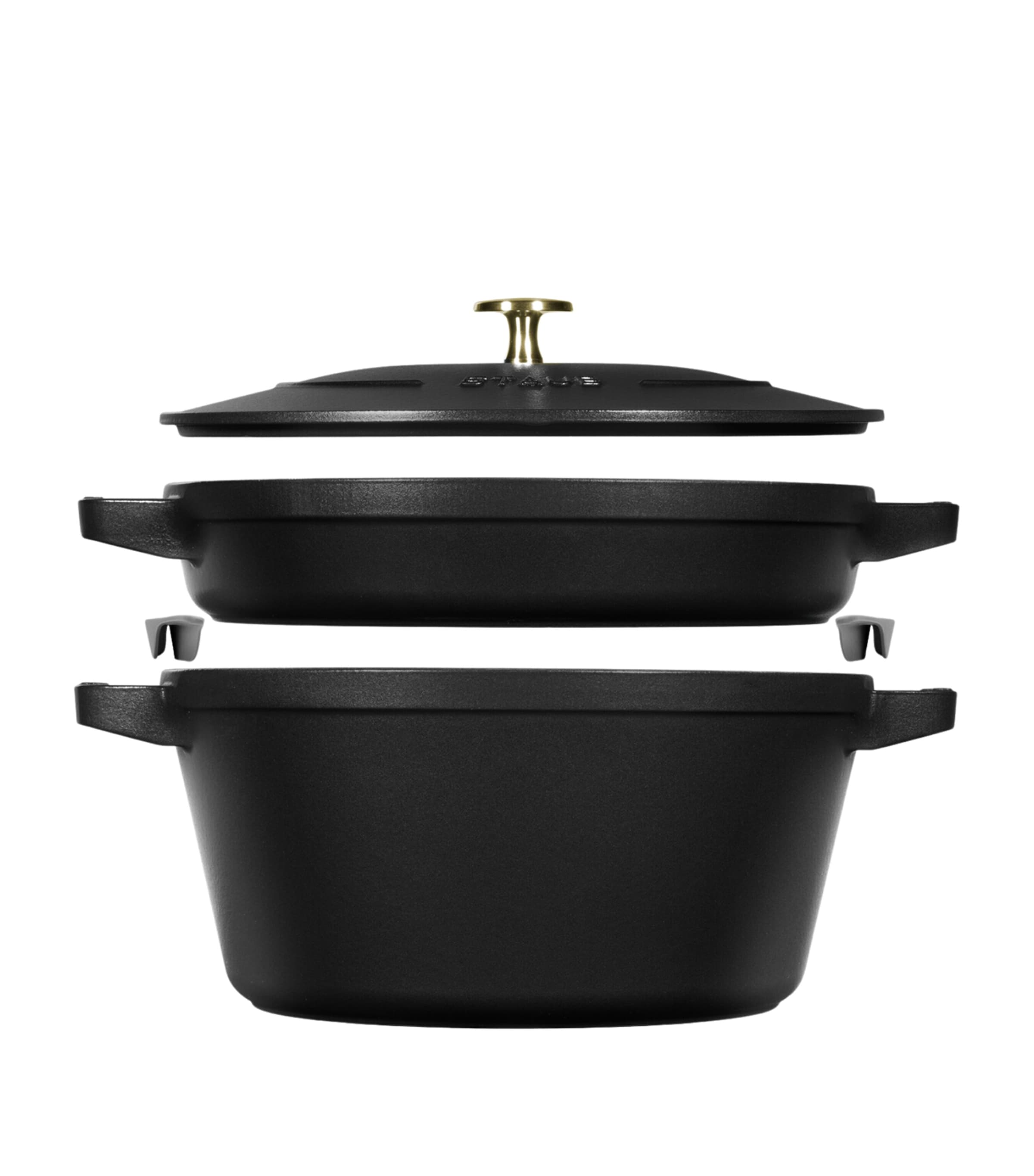 2-Piece Round Stackable Cocotte Set