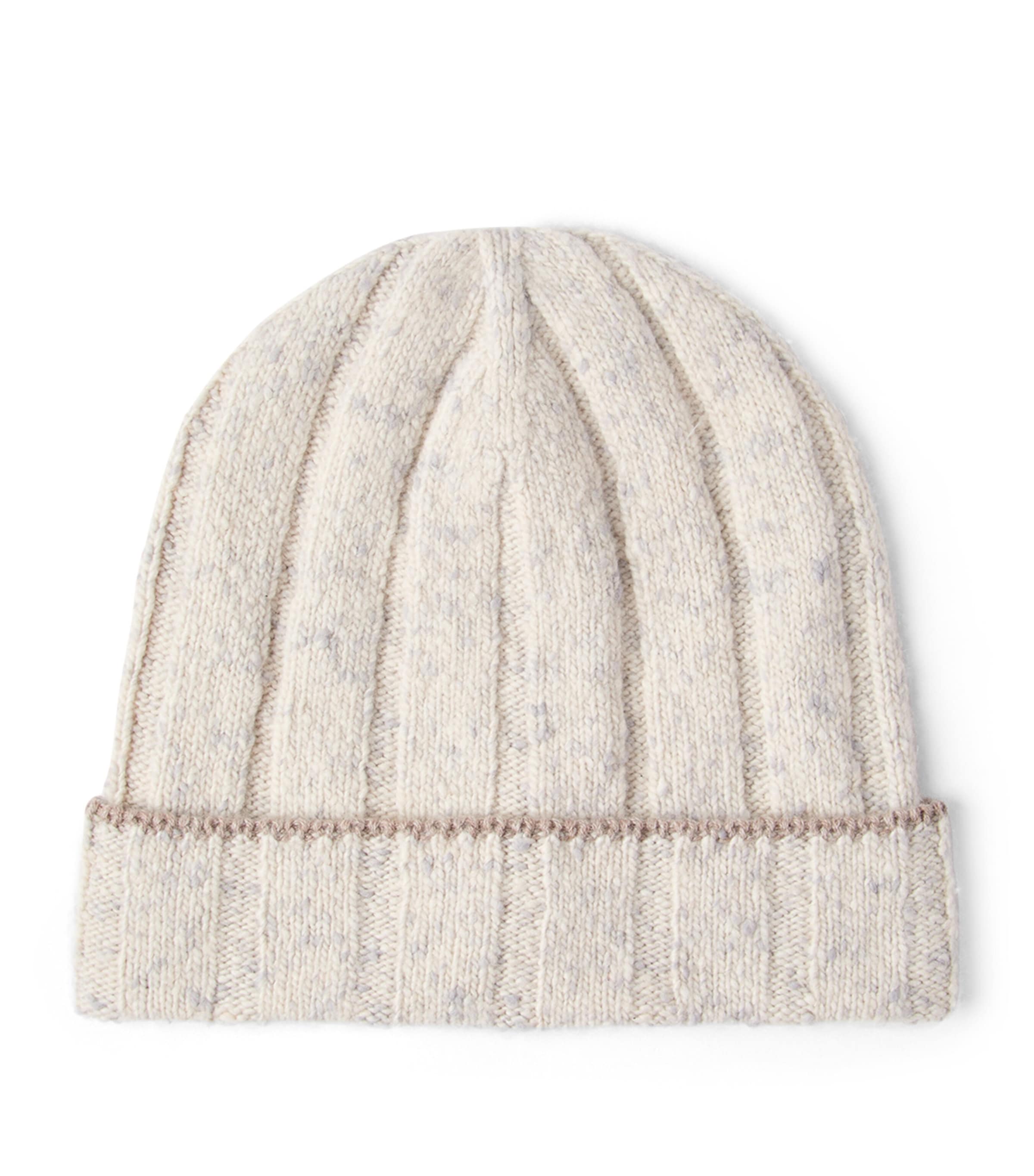 Cashmere Ribbed Beanie