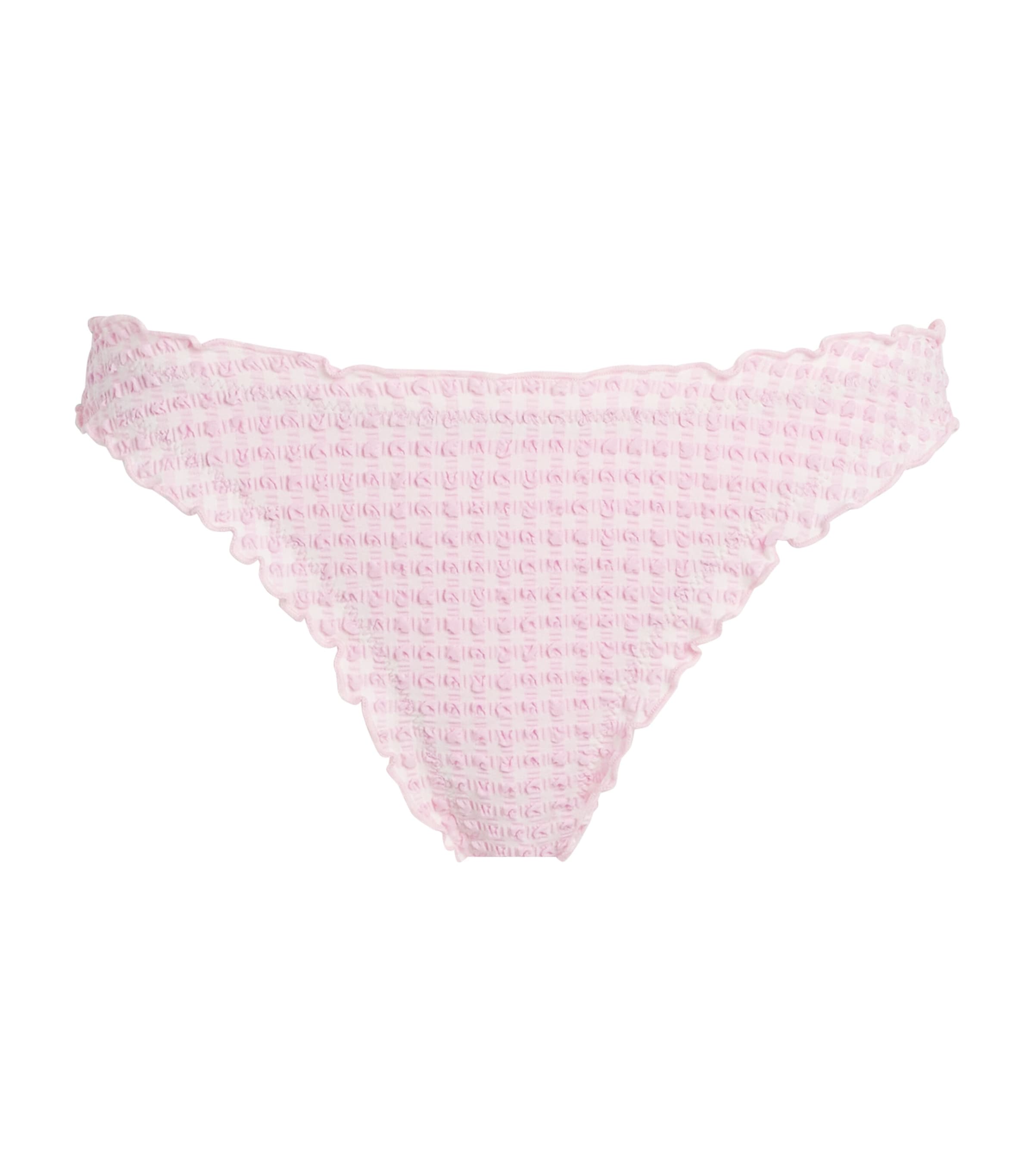 Simkhai Womens Gingham Bikini Bottoms Daisy Multi