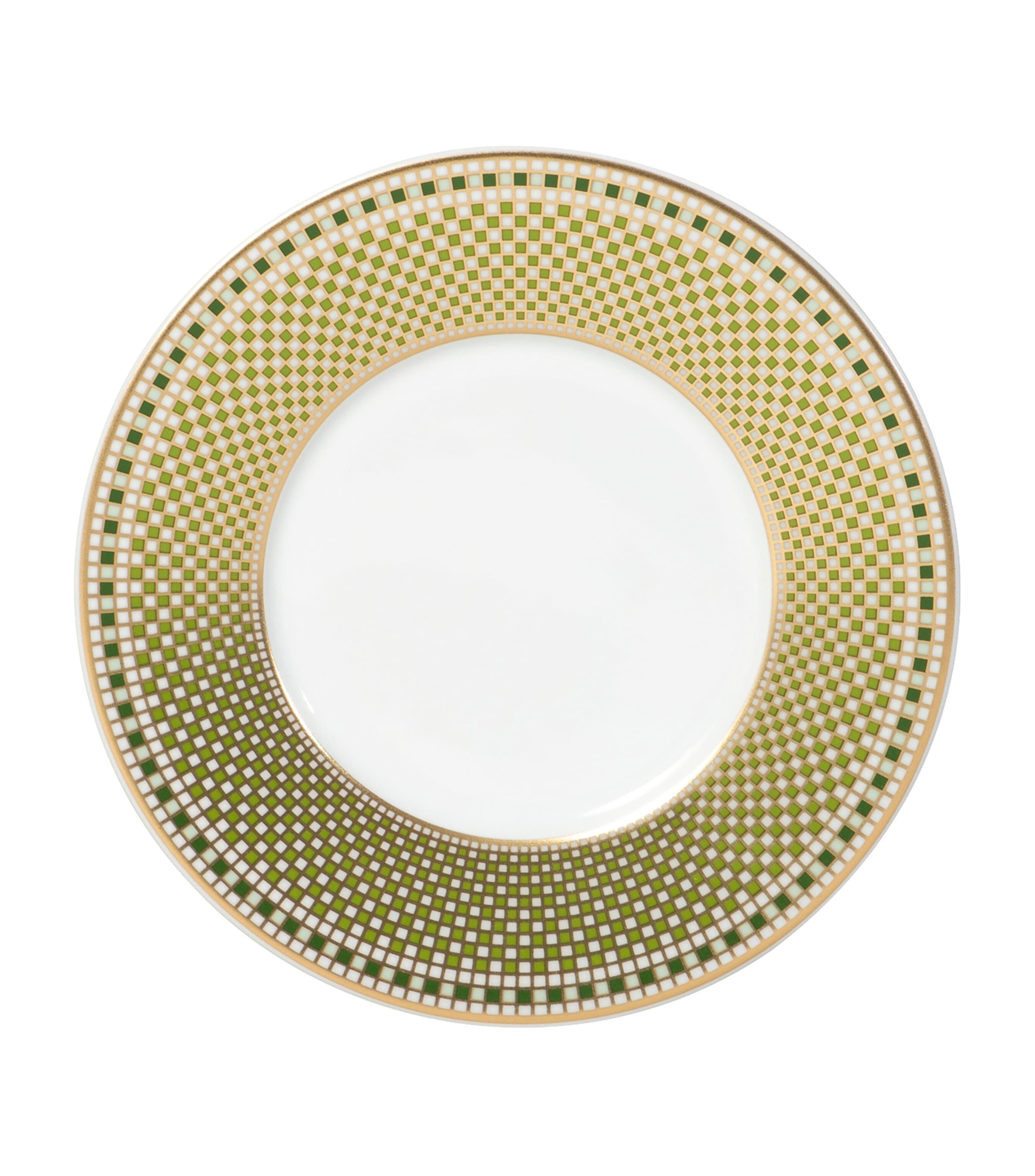 Bernardaud Augusta Bread and Butter Plate (16cm) Or Et Vert