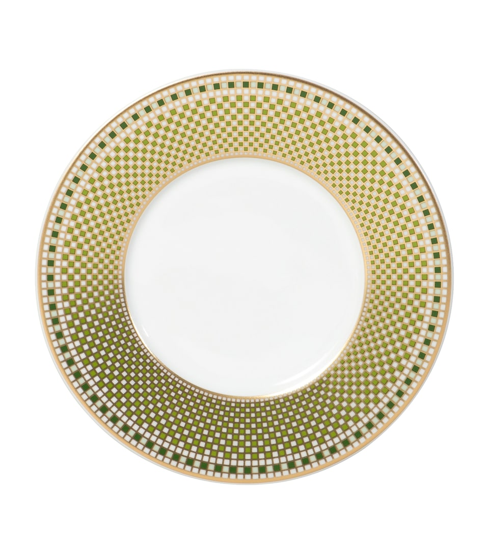 Bernardaud Augusta Bread and Butter Plate (16cm) Or Et Vert