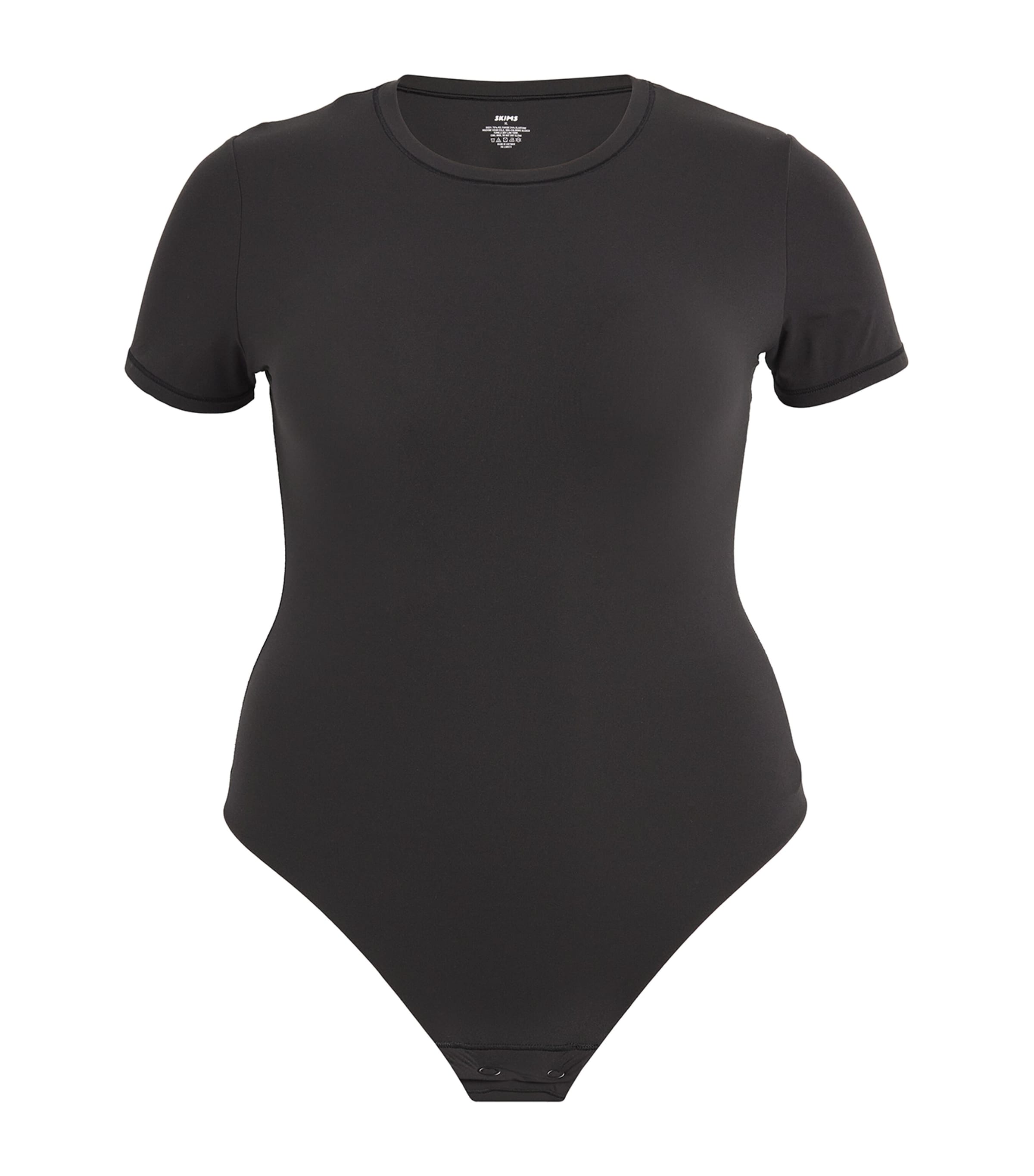 Skims Womens Fits Everybody T-Shirt Bodysuit Onyx