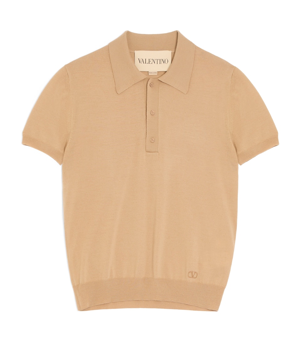 Wool VLogo Polo Shirt