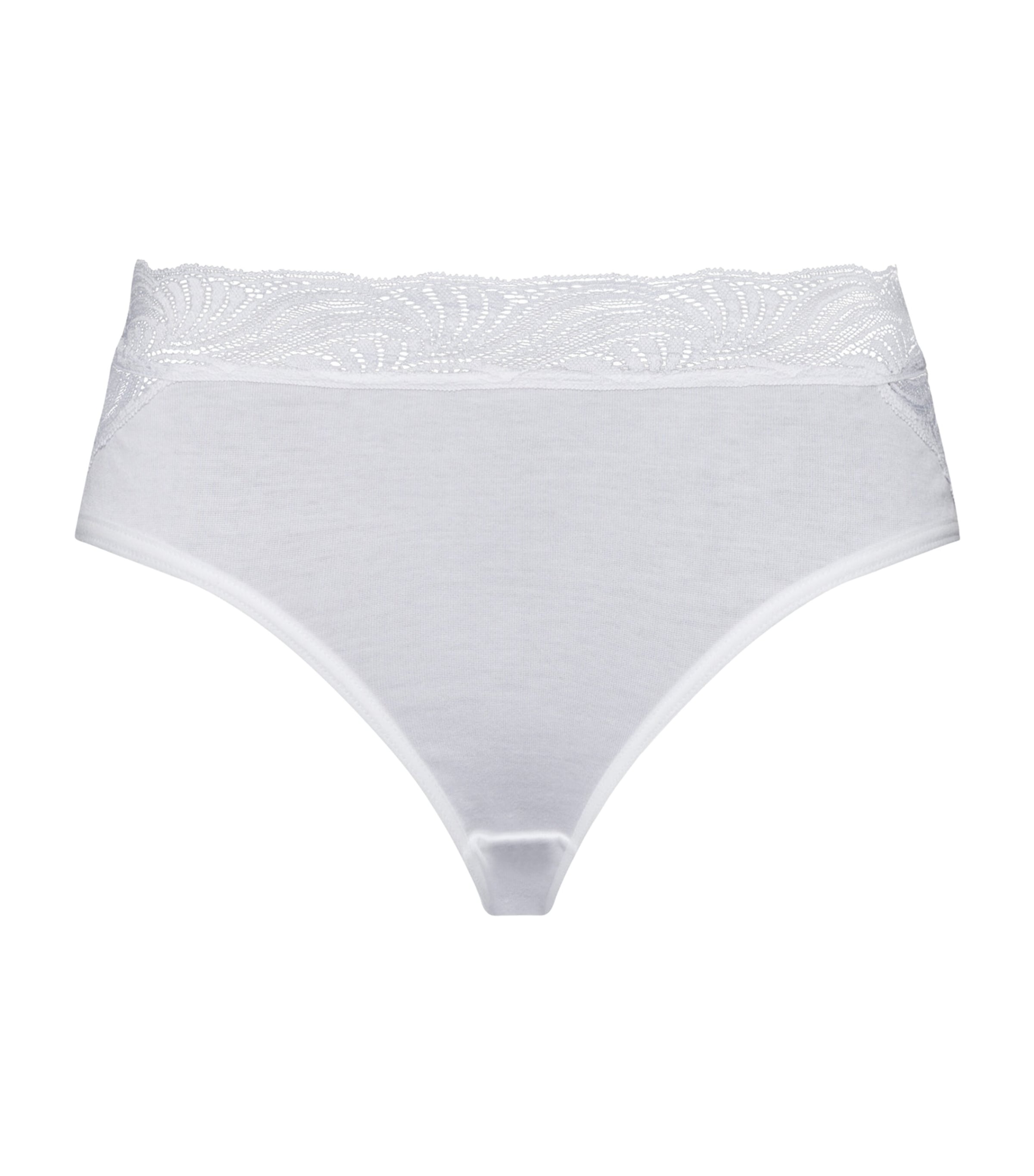 Hanro Womens Cotton Delight Midi Briefs White