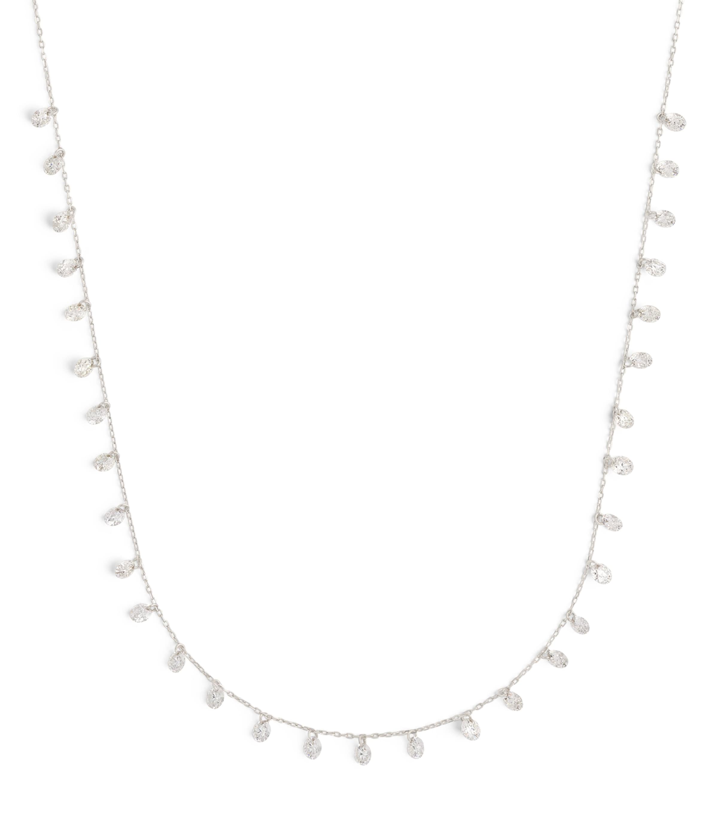 White Gold and Diamond 31-Stone Danaé Chain Necklace