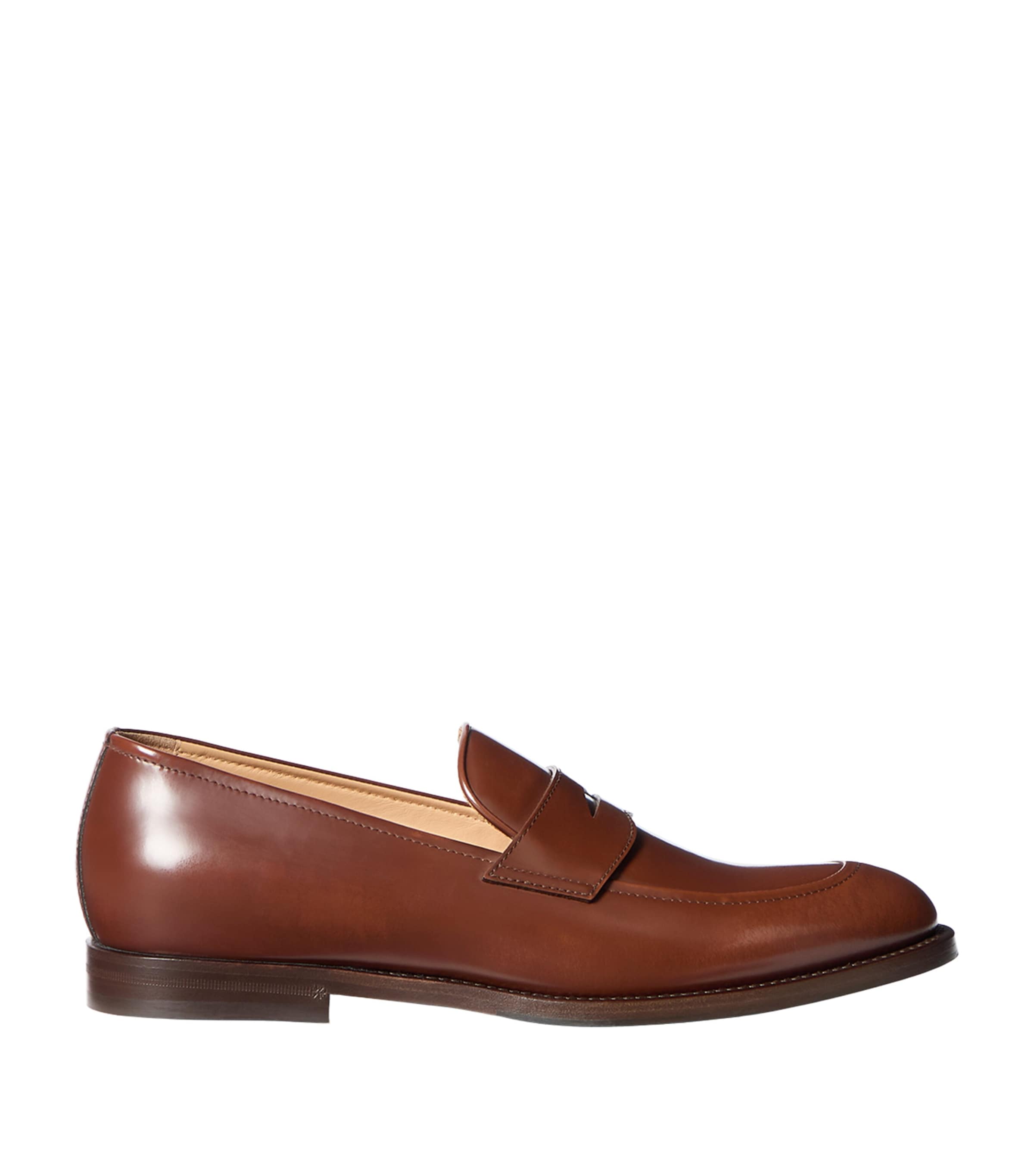 Brunello Cucinelli Leather Penny Loafers