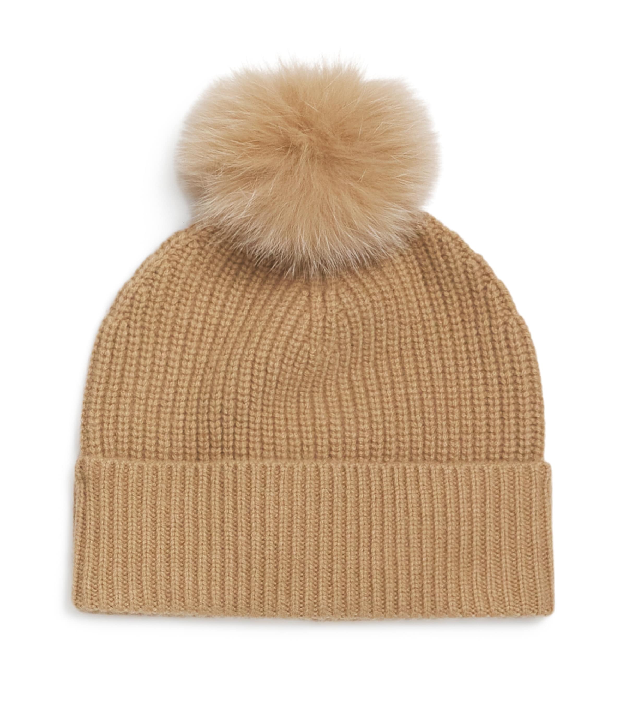 Cashmere Pom-Pom Beanie