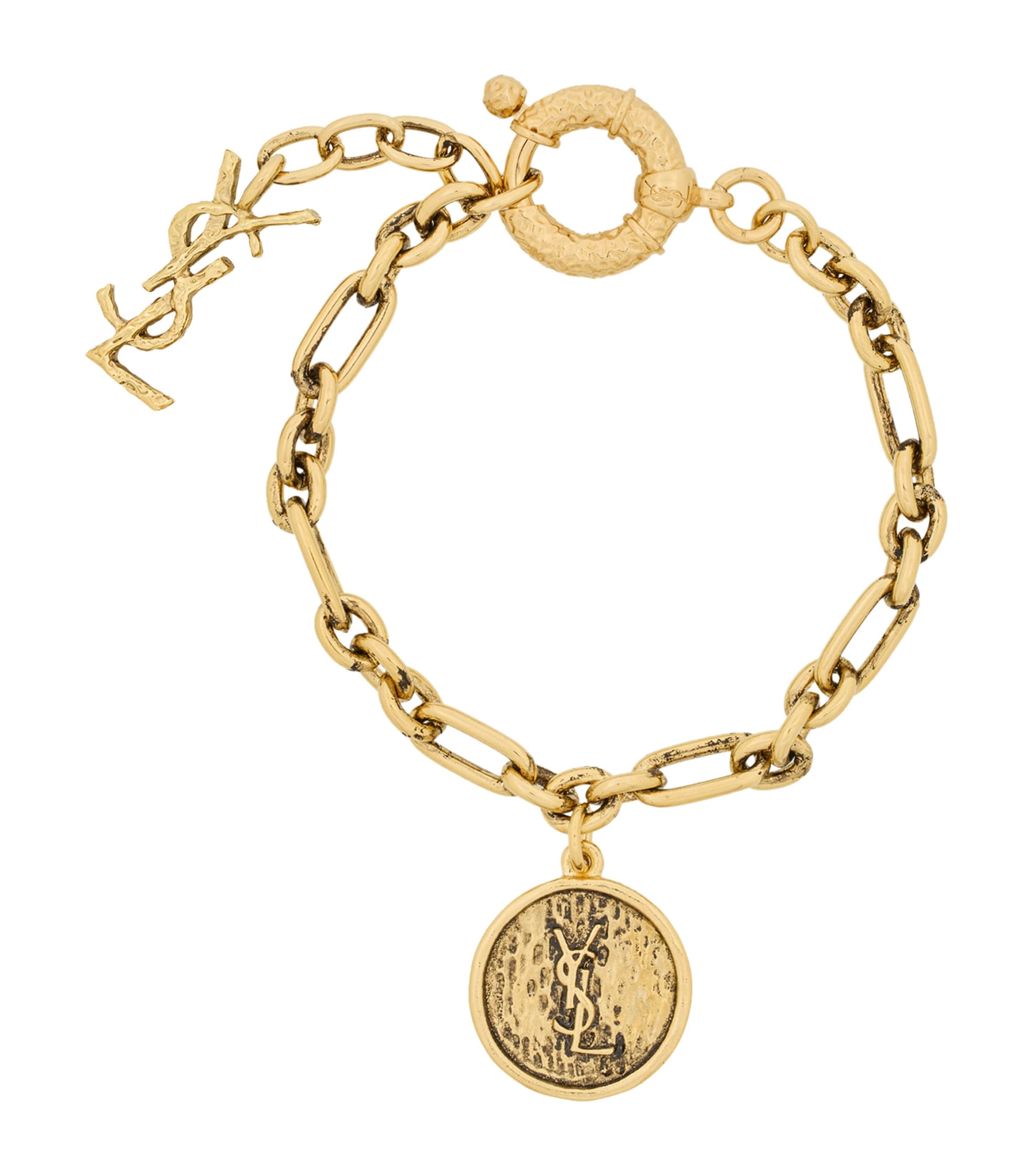 Saint Laurent Cassandre Medallion Bracelet