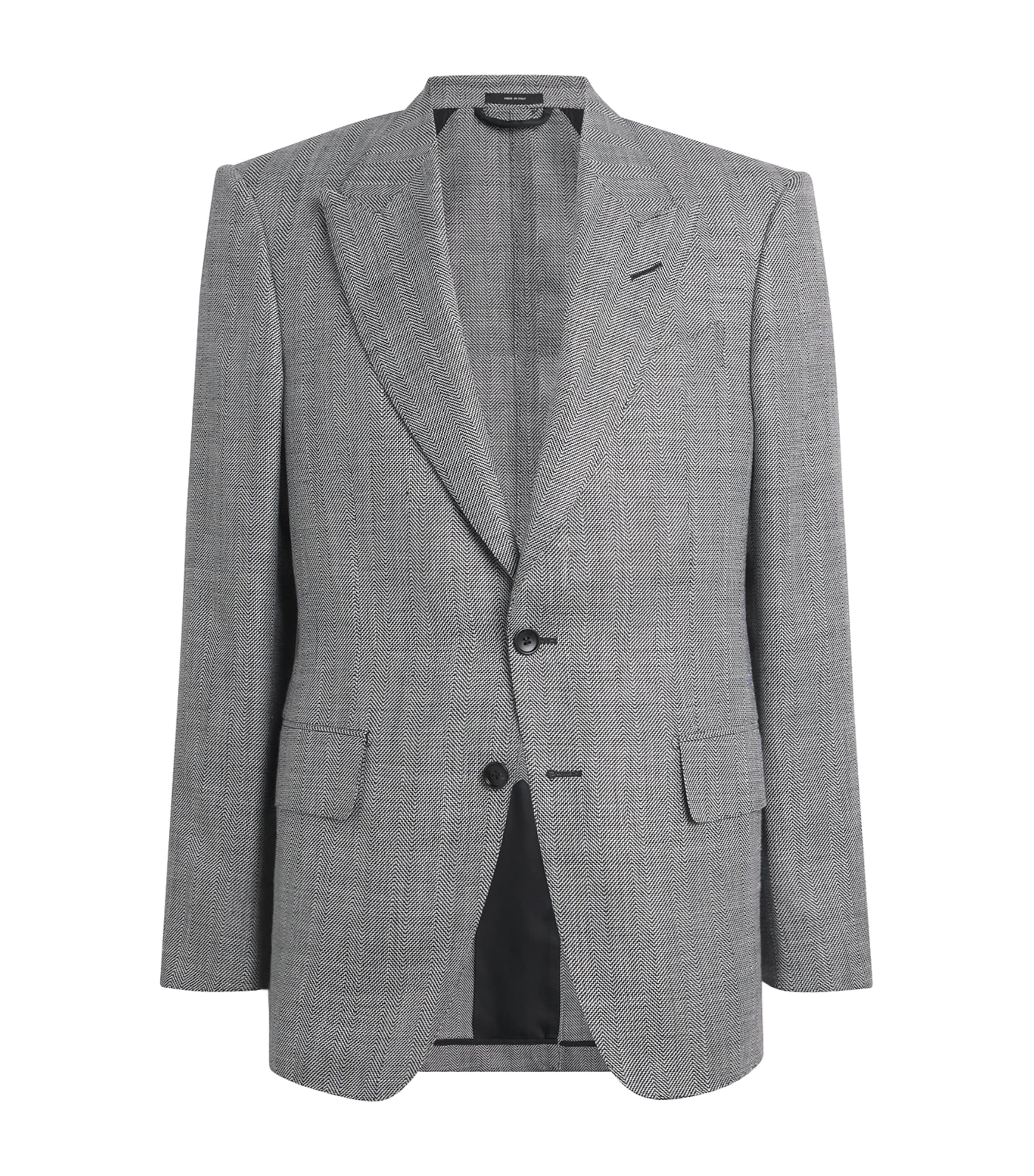 Wool-Blend Herringbone Shelton Blazer