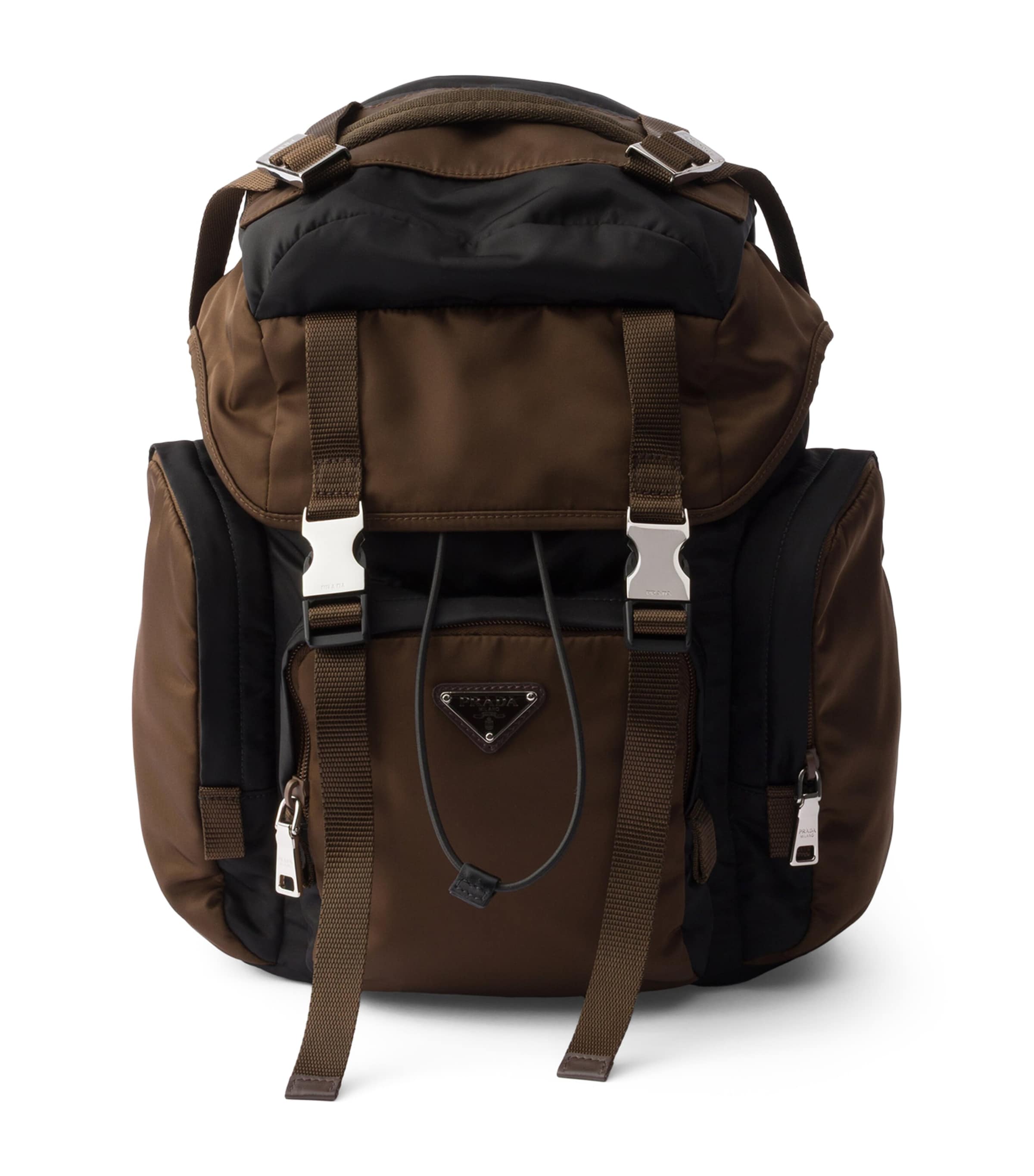 Re-Nylon and Saffiano Leather Backpack
