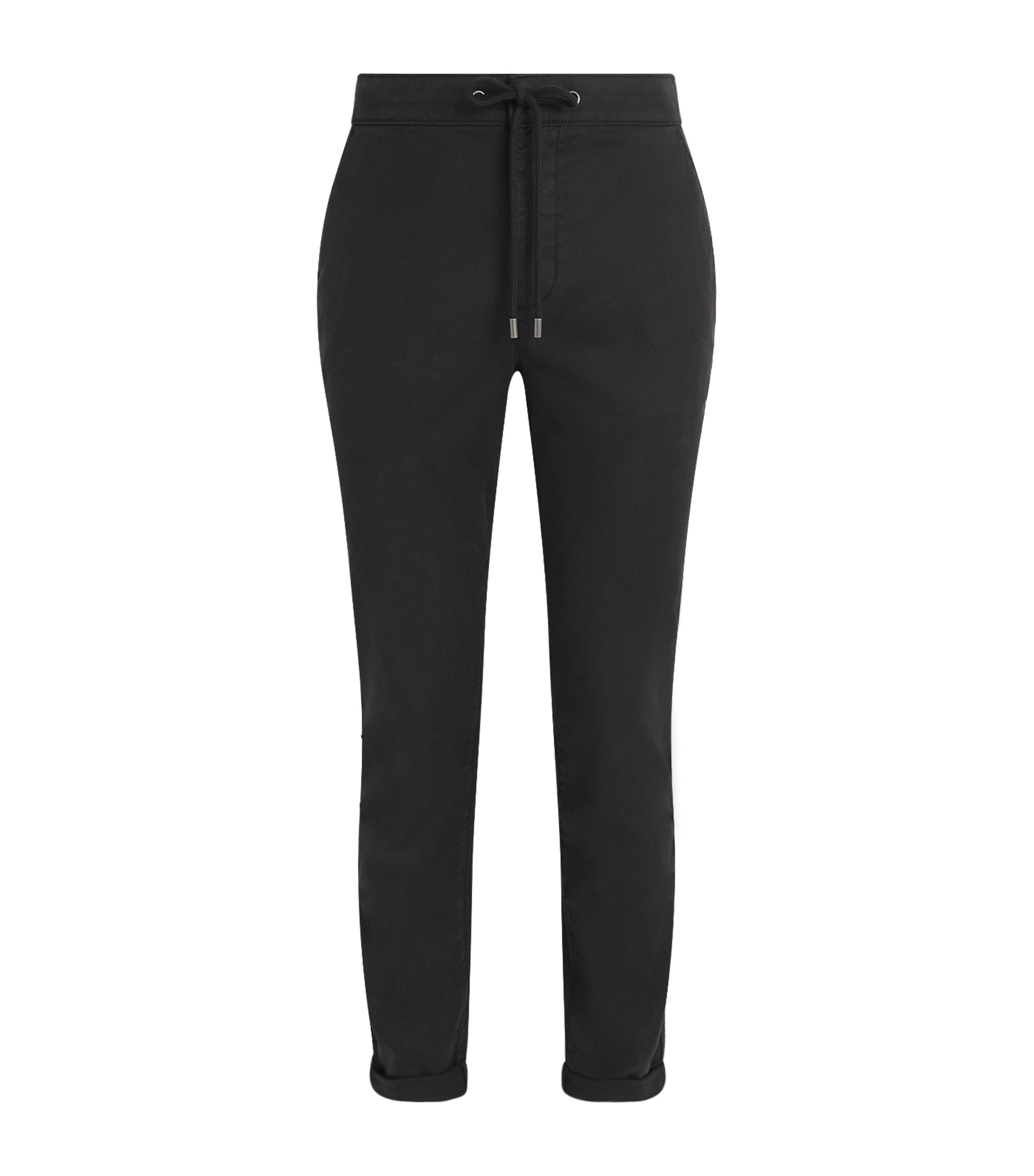 PAIGE Mens Drawstring Fraser Chinos Black