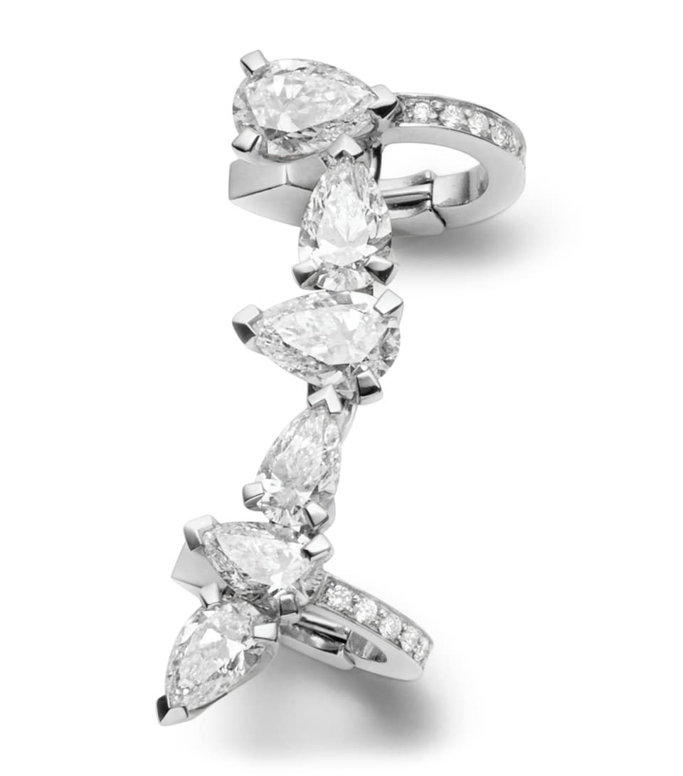 Repossi White Gold and Diamond Serti Sur Vide Single Earring White Gold