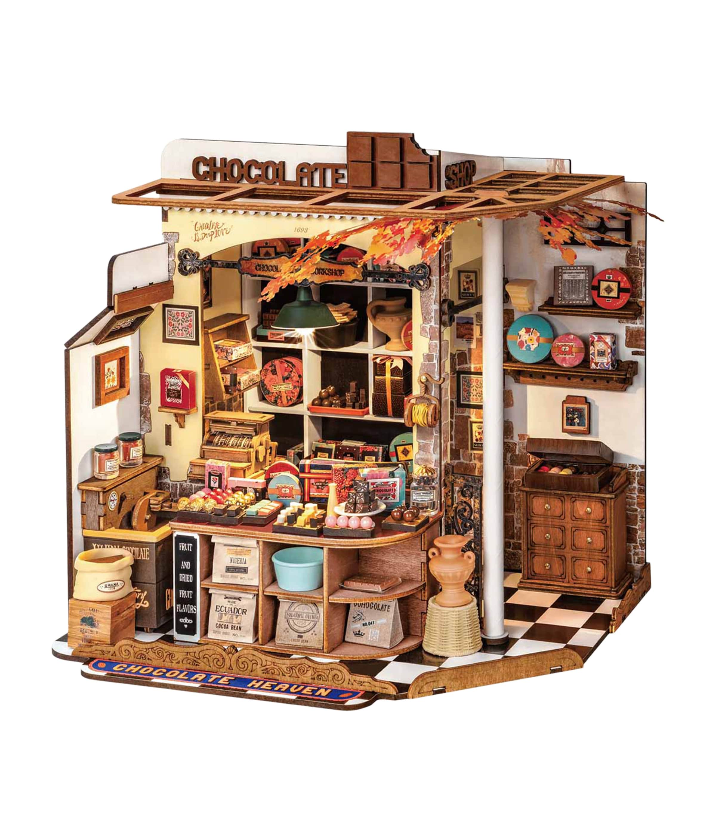 Robotime Rolife Henry's Chocolate DIY Miniature House Kit