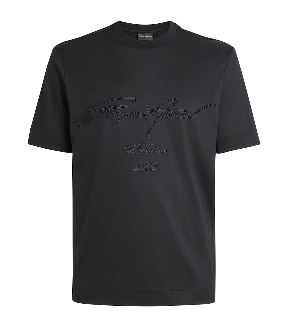 Lyocell-Cotton Logo T-Shirt