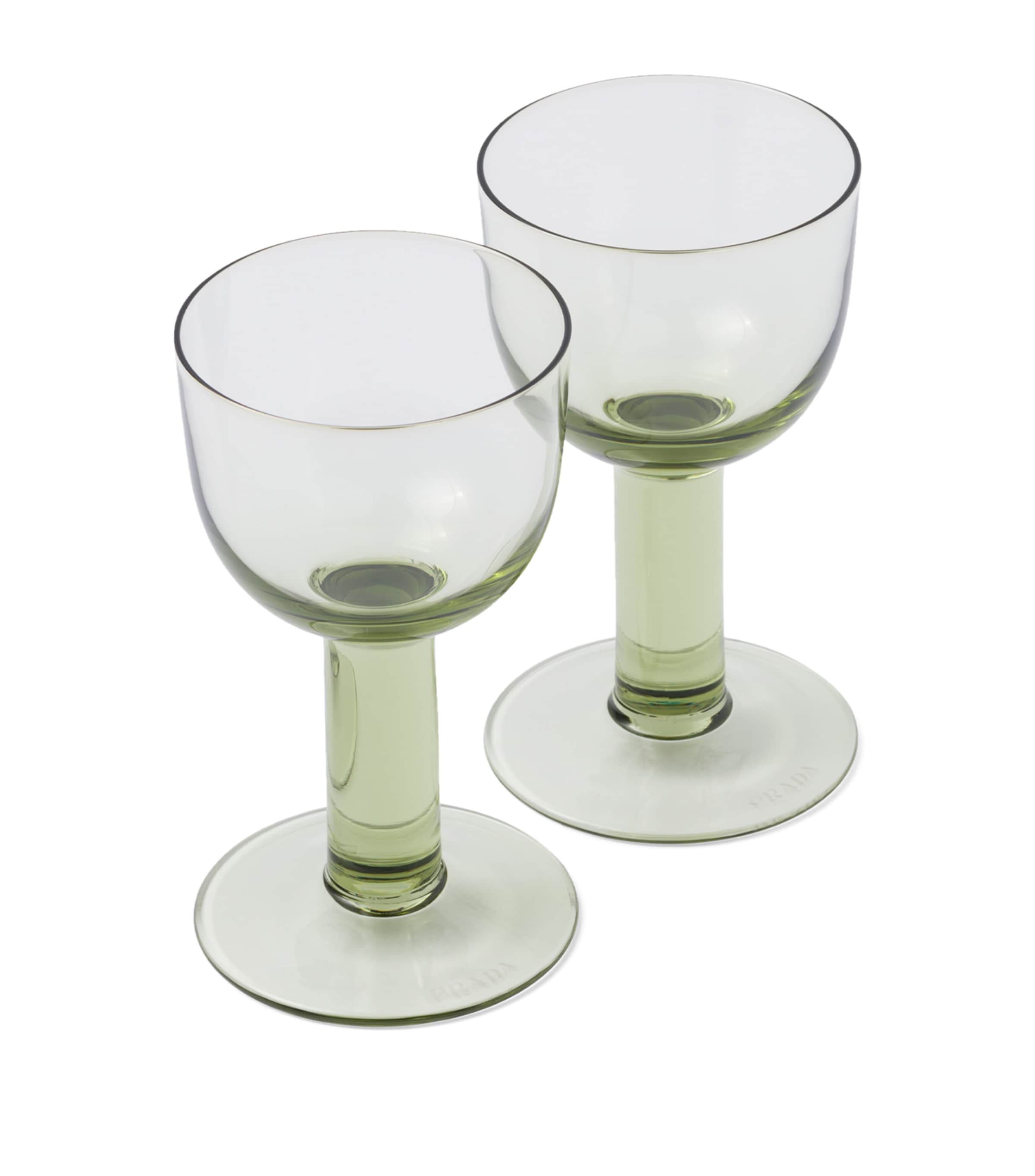 Set of 2 Plinth White Wine Glasses