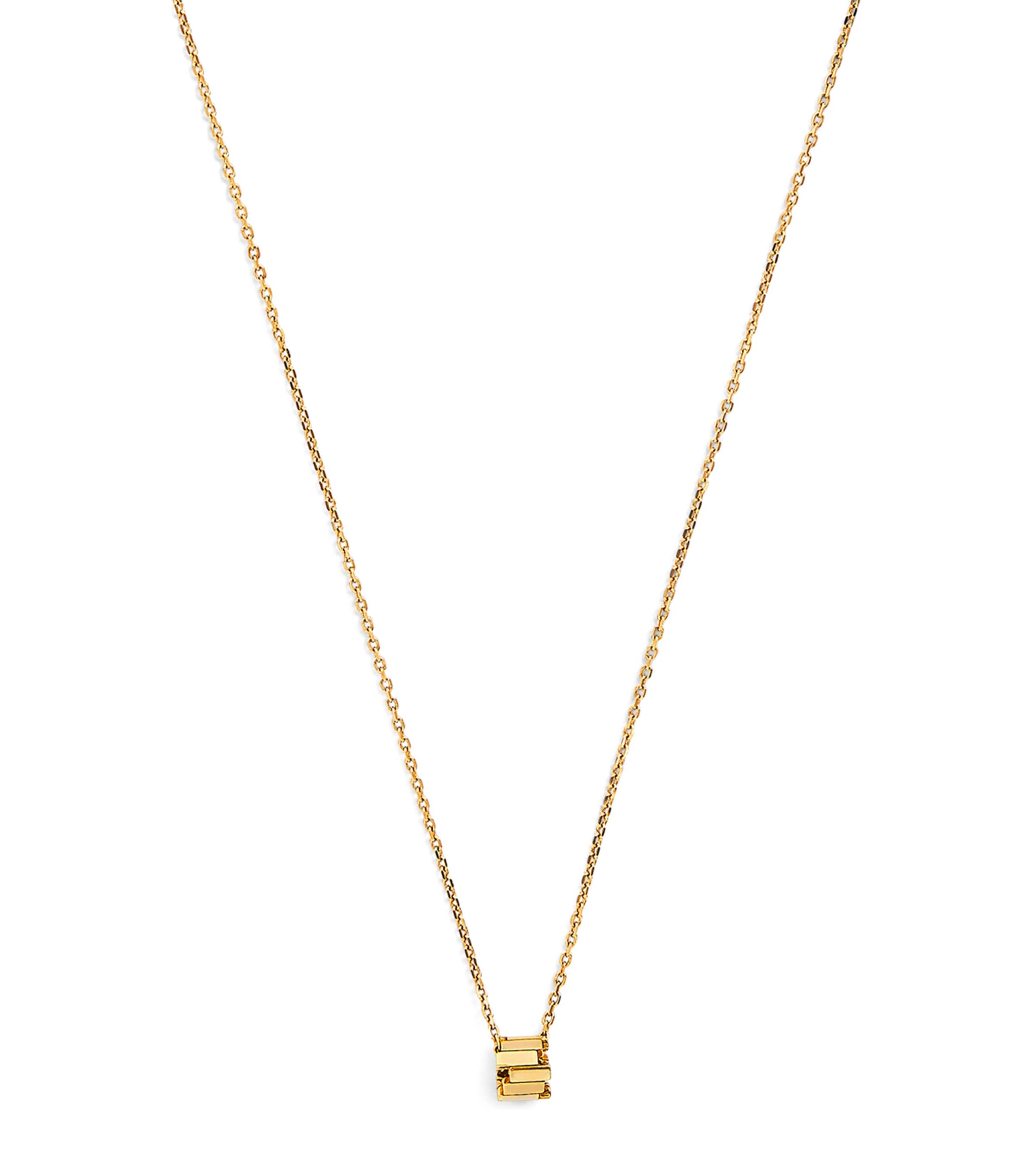 Mini Yellow Gold Infinite Pendant Necklace