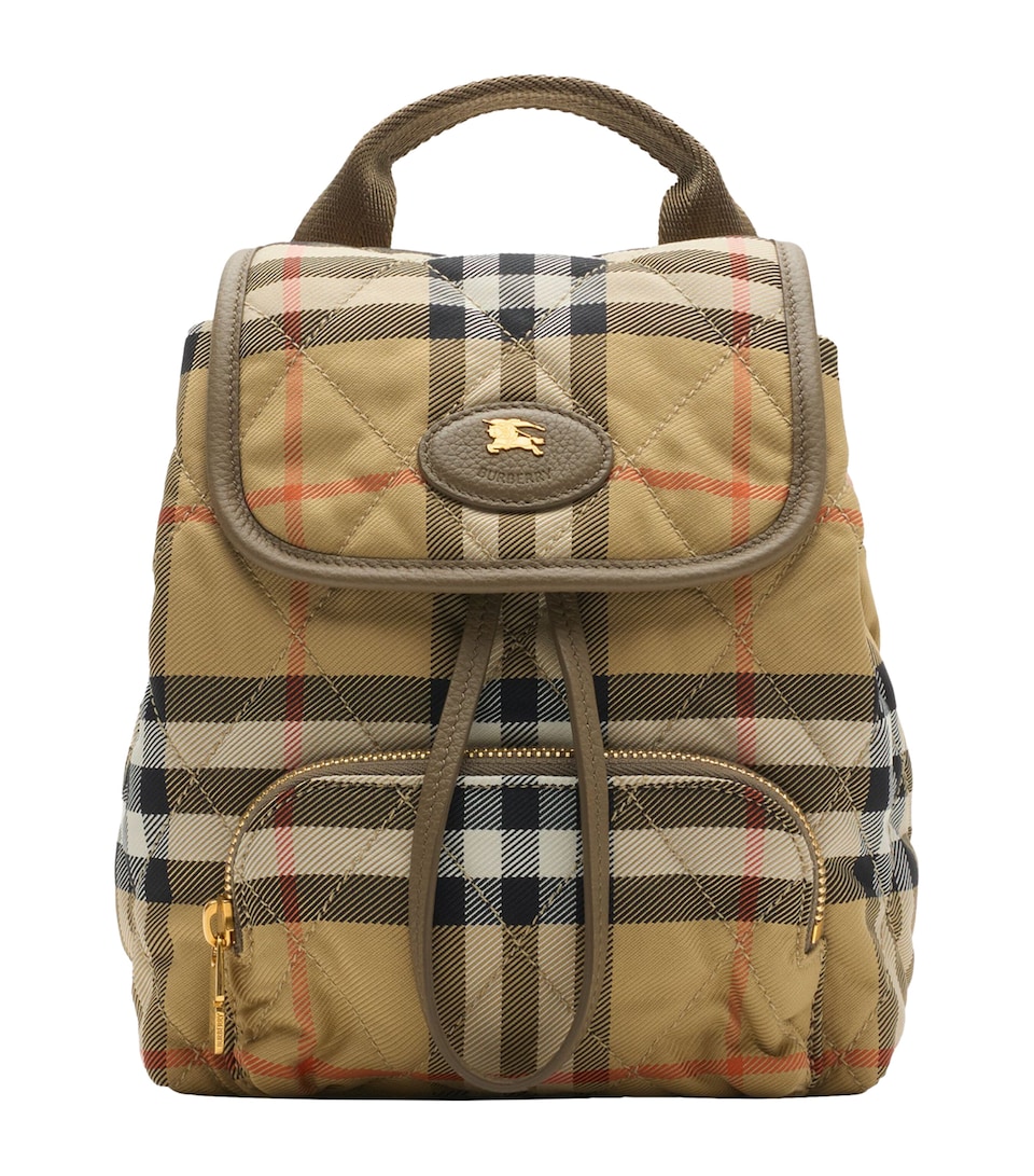 Mini Check Horseshoe Backpack