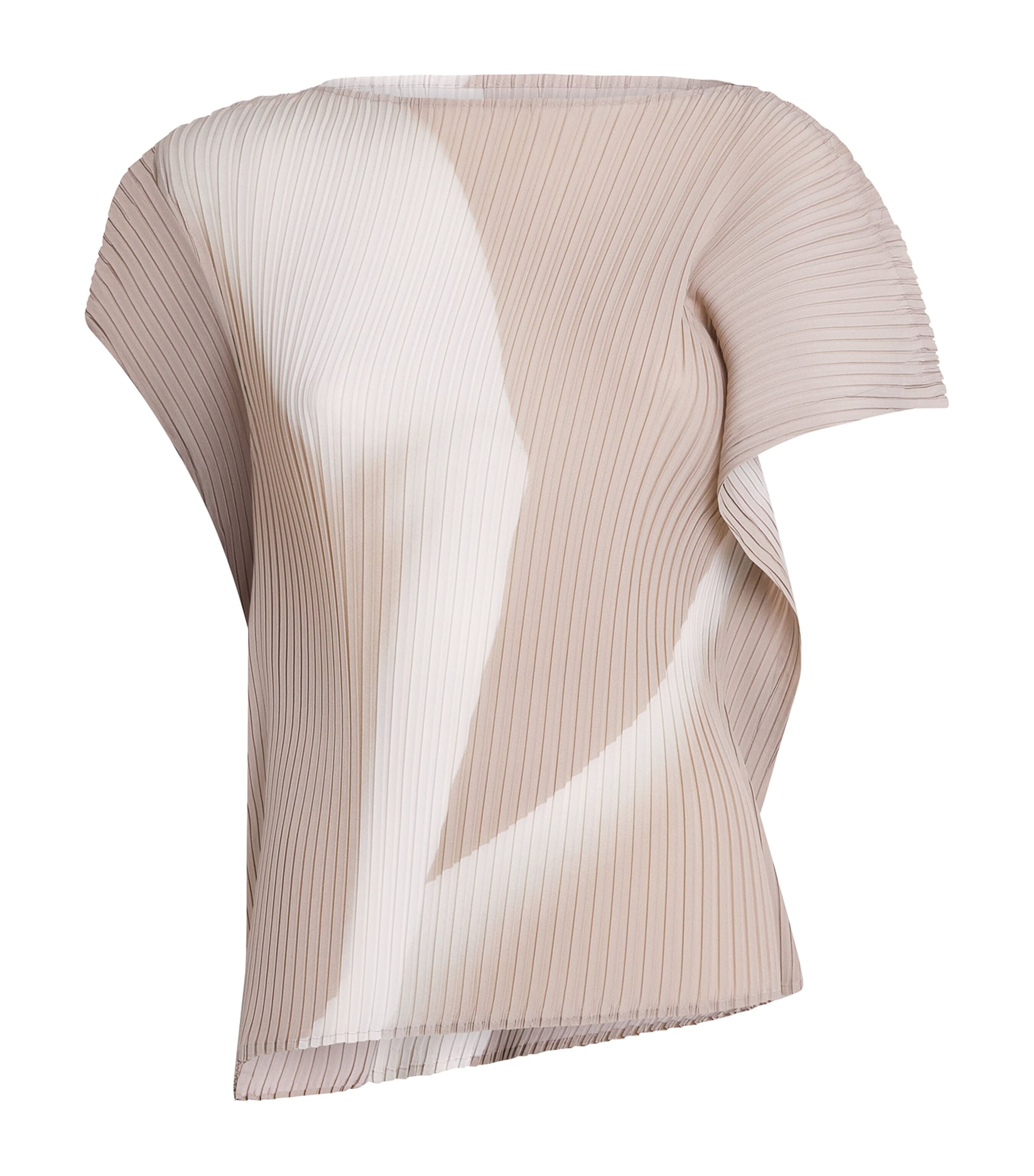 Issey Miyake Womens Hands of Lover Top Beige Hued