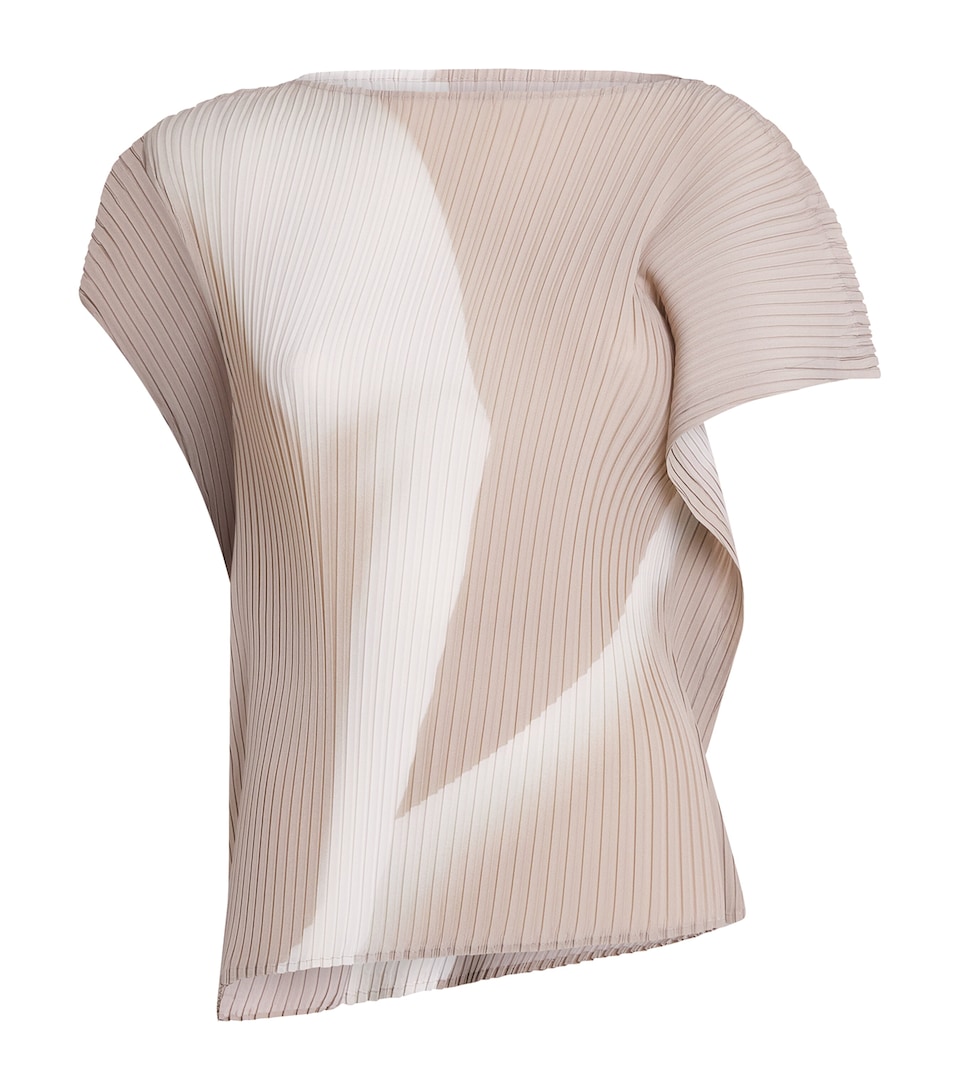 Issey Miyake Womens Hands of Lover Top Beige Hued