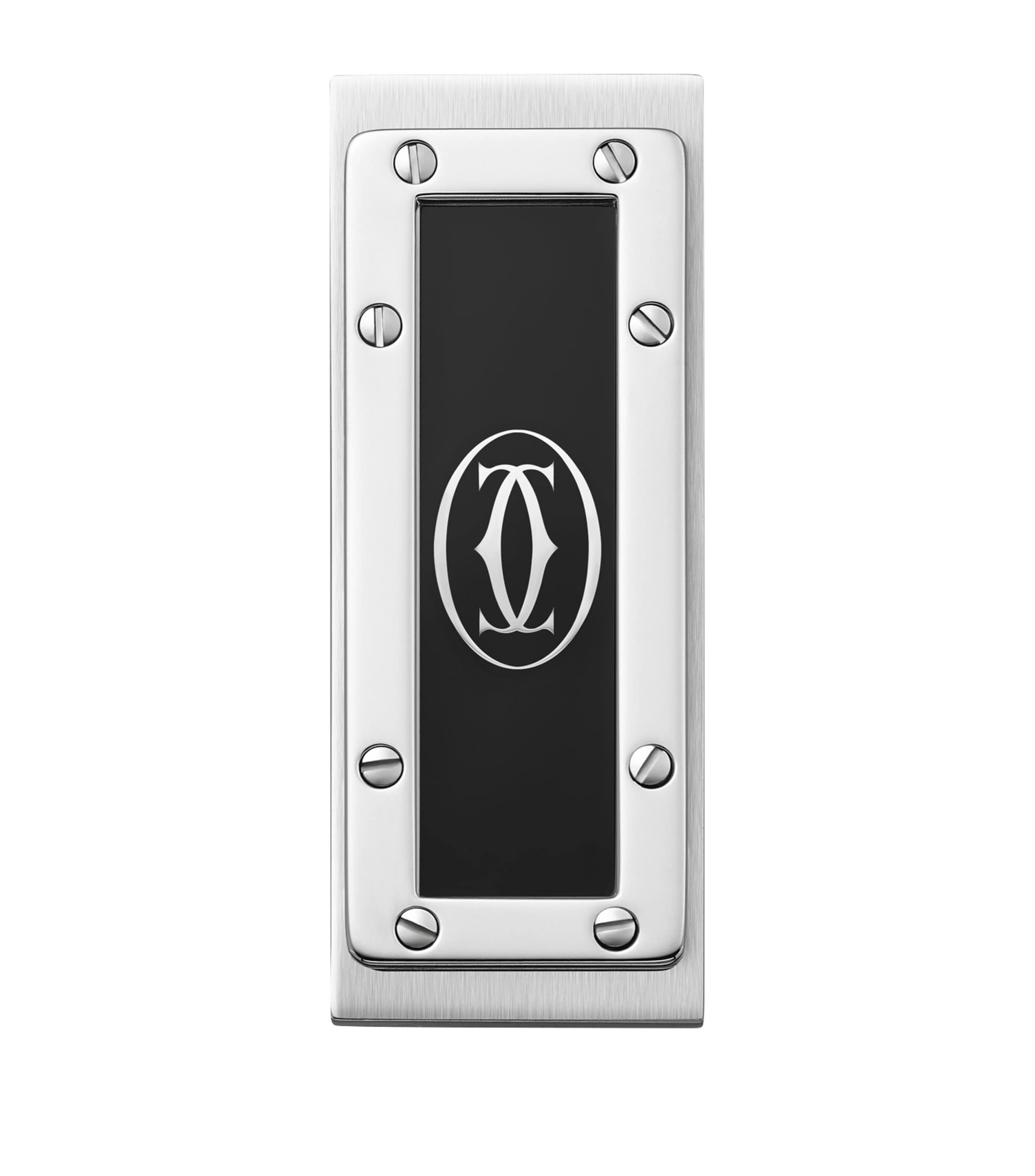 Cartier Stainless Steel Santos de Cartier Tie Clip | Harrods UK