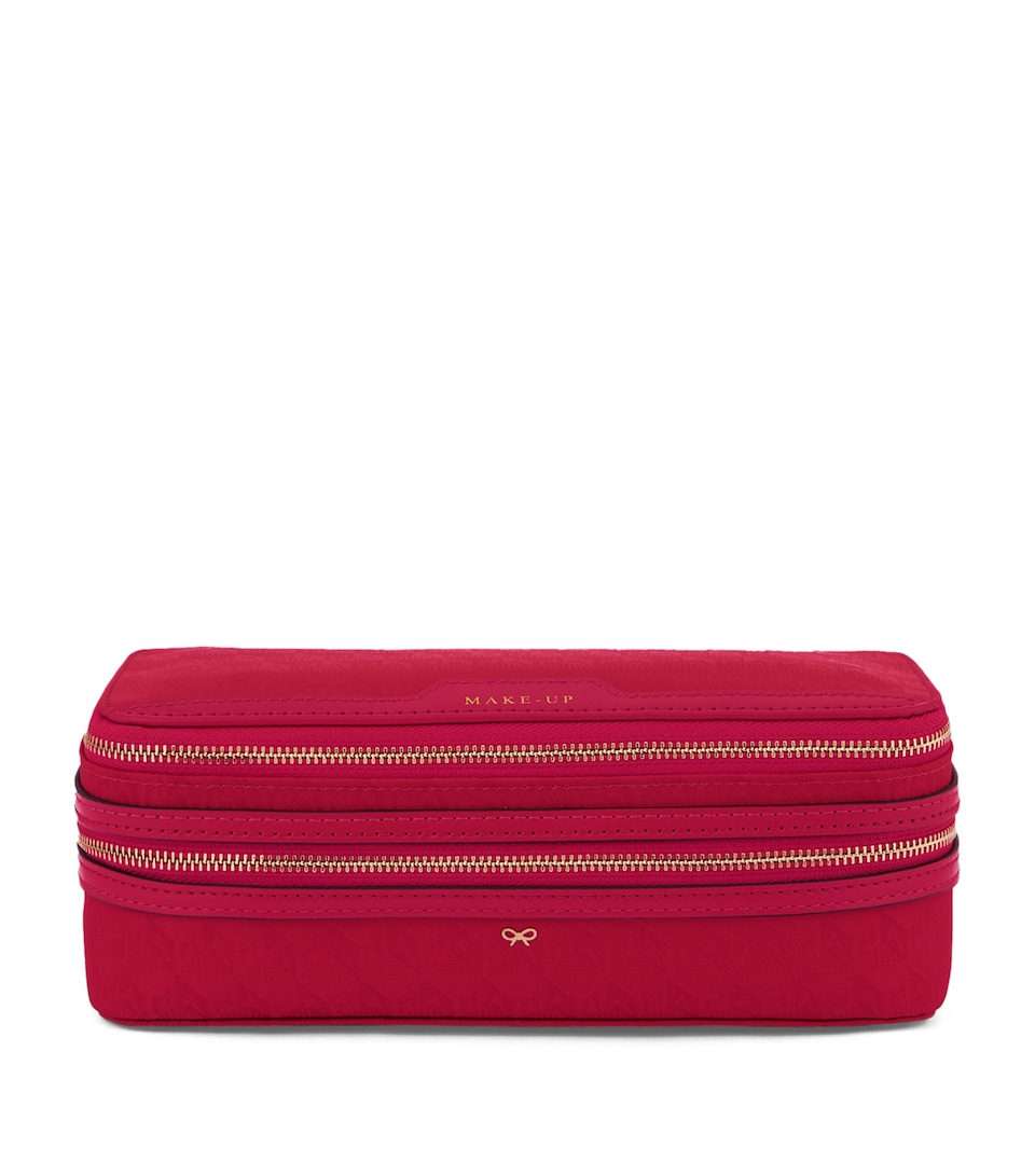 Jacquard Logo Make-Up Pouch