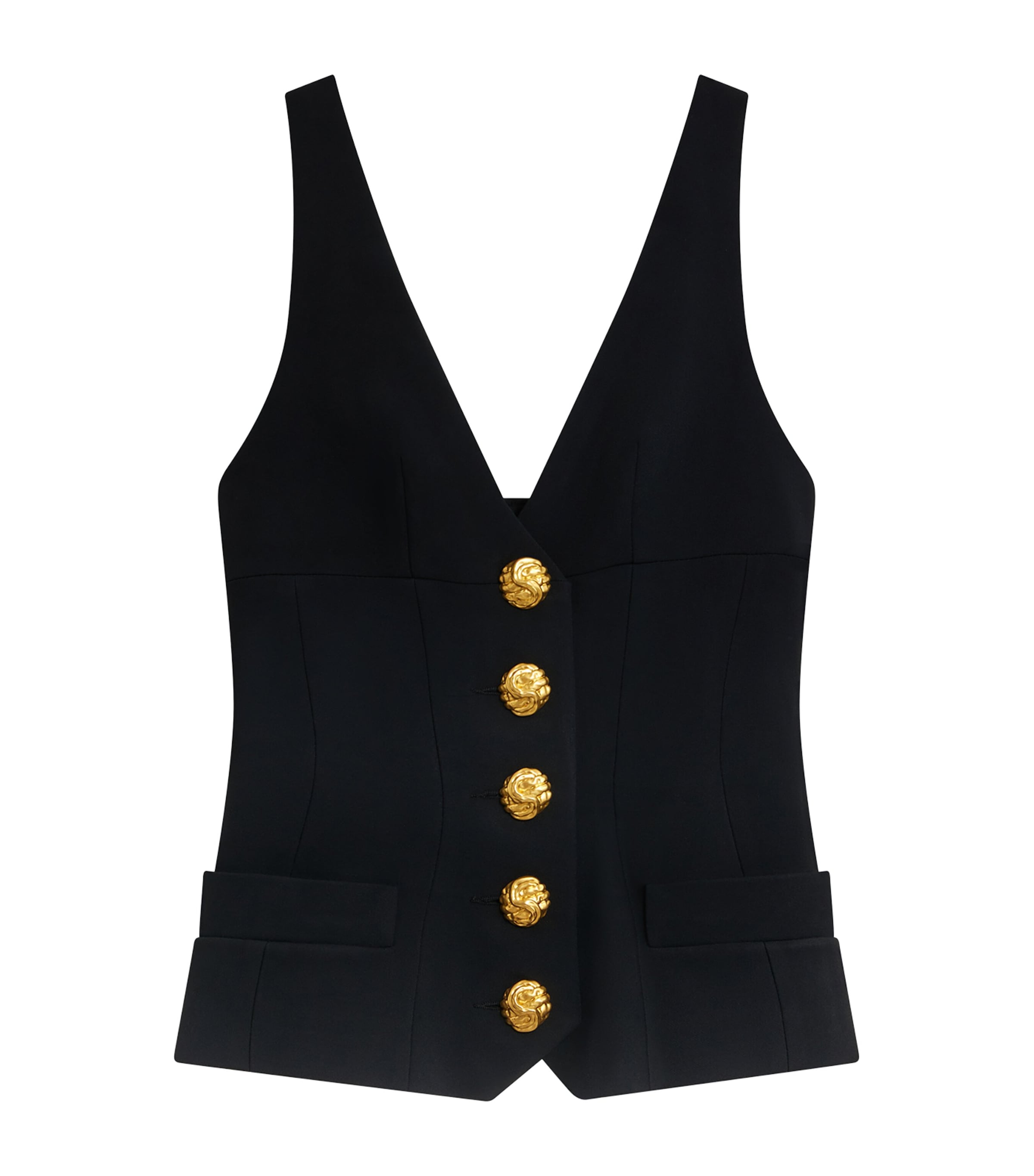 Schiaparelli Womens Chain Bijoux Waistcoat Black