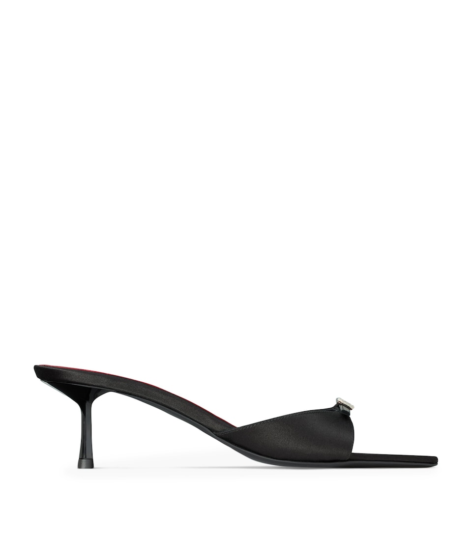 Satin Daisy Mules 50