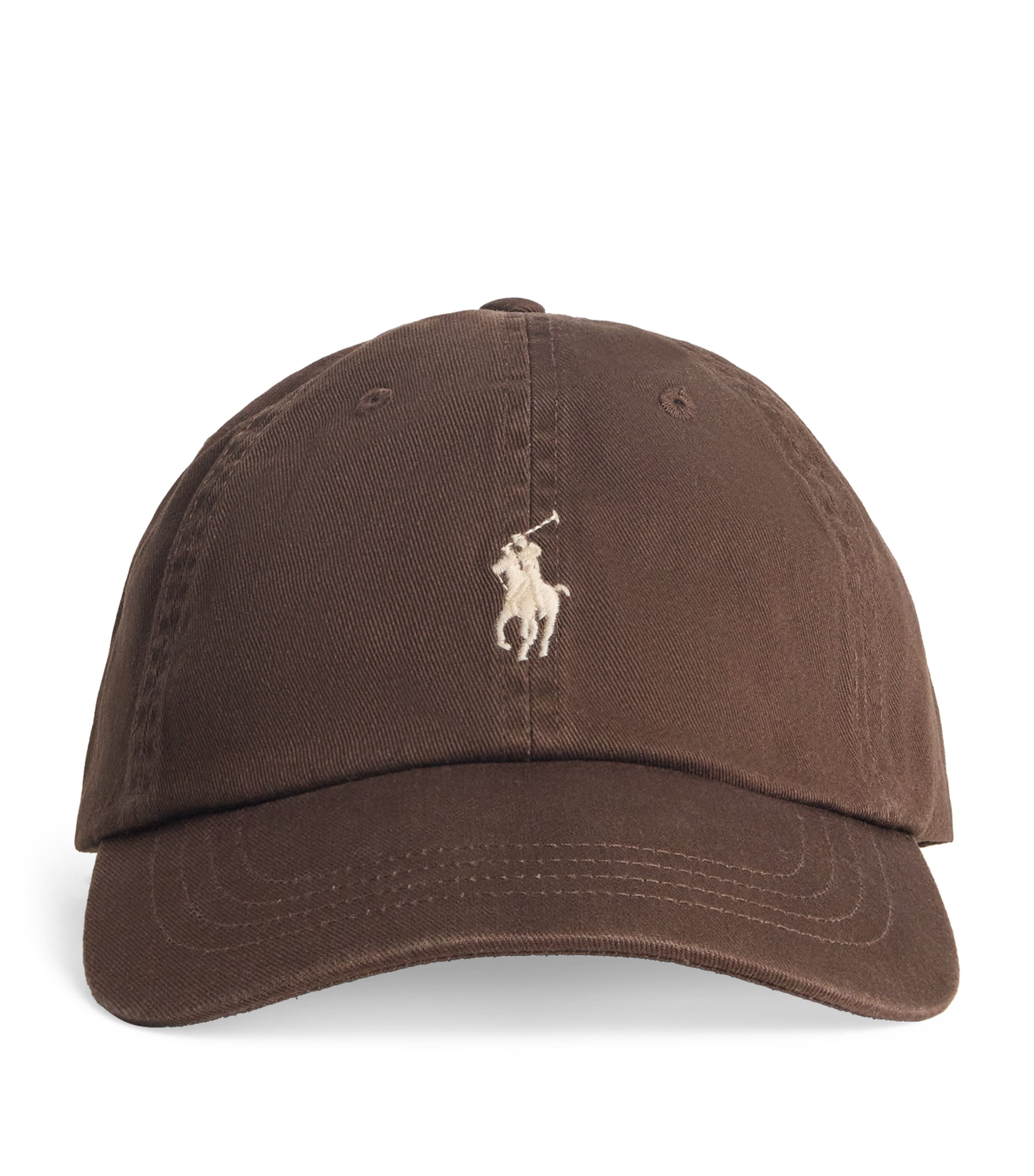 Polo Ralph Lauren Cotton Polo Pony Baseball Cap Brown