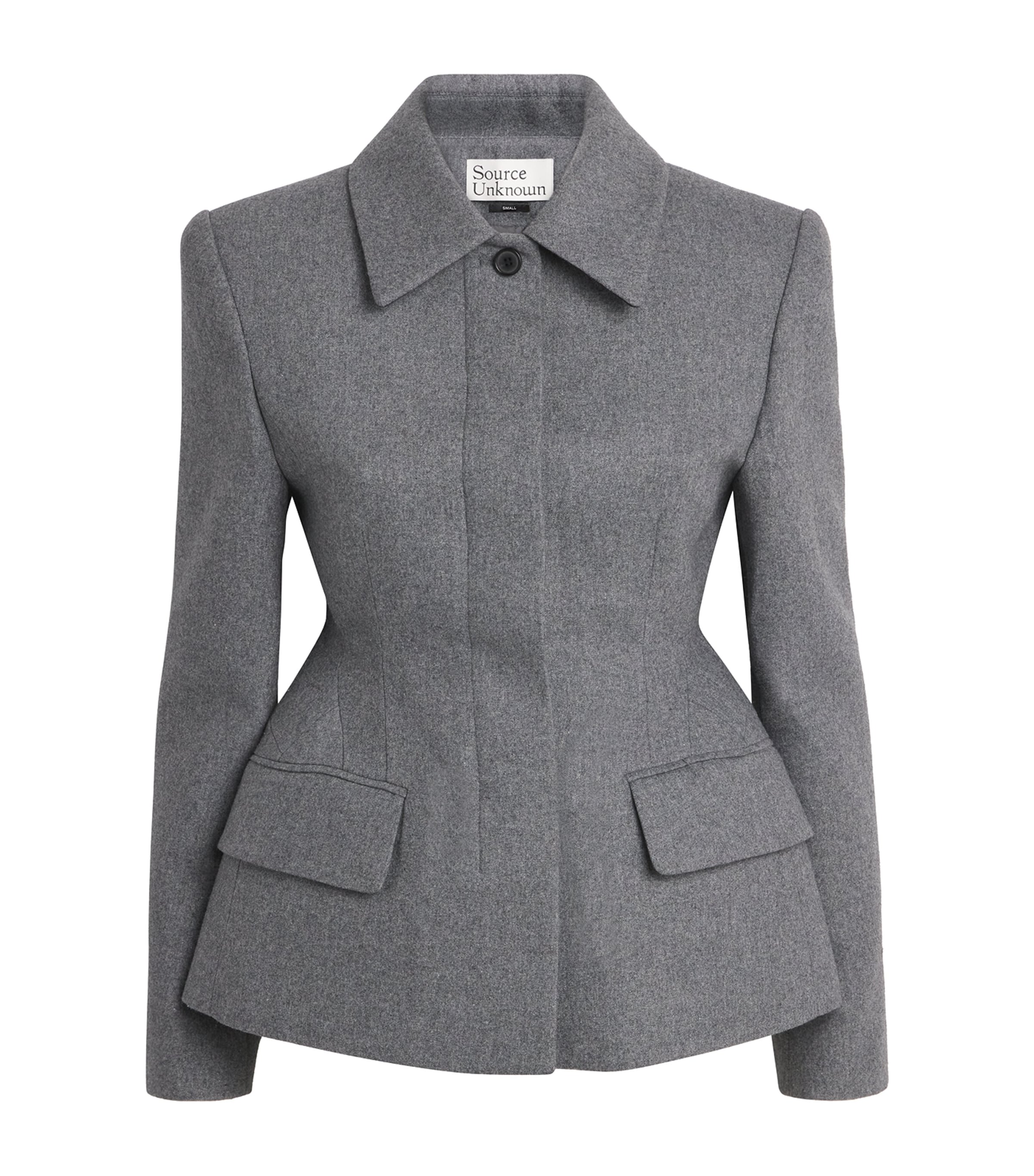 Source Unknown Womens Wool-Blend Hourglass Terzo Blazer Ch