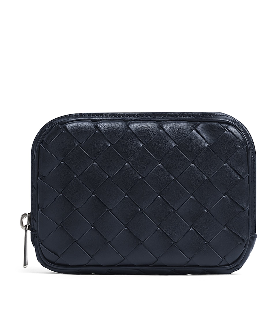 Leather Intrecciato Pouch