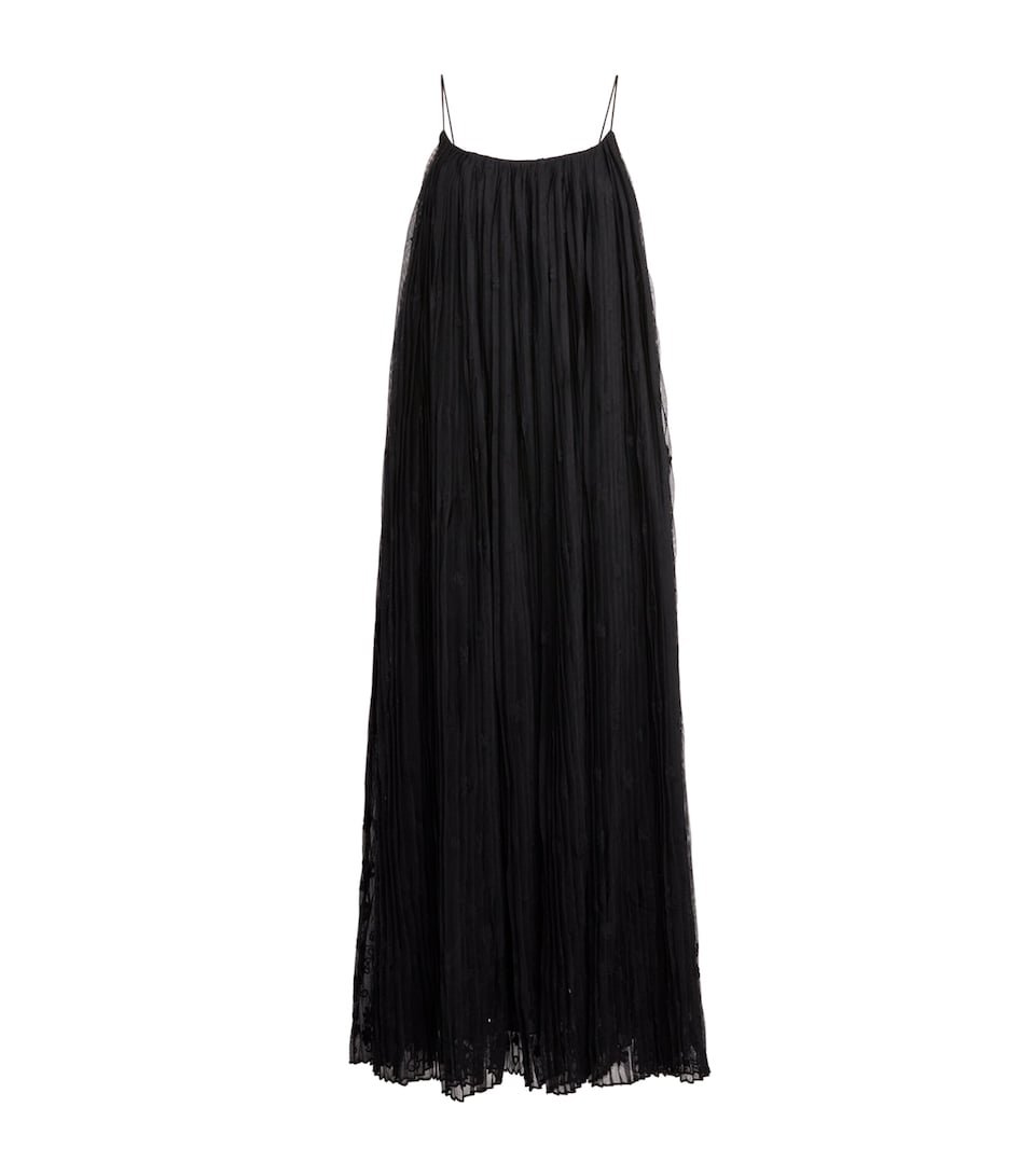 Tulle Floral Maxi Dress