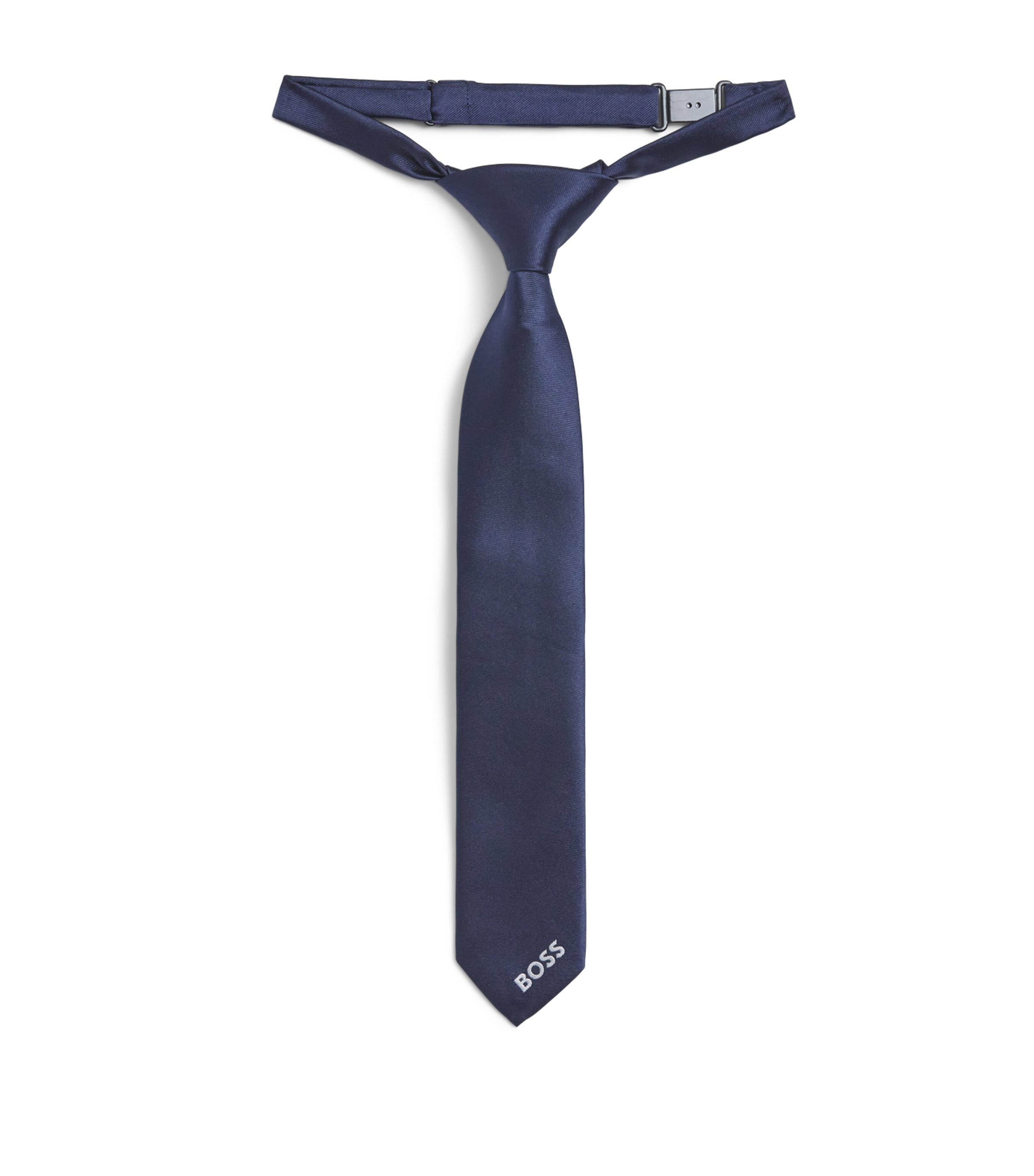 BOSS Kidswear Adjustable Pre-Knotted Tie Navy