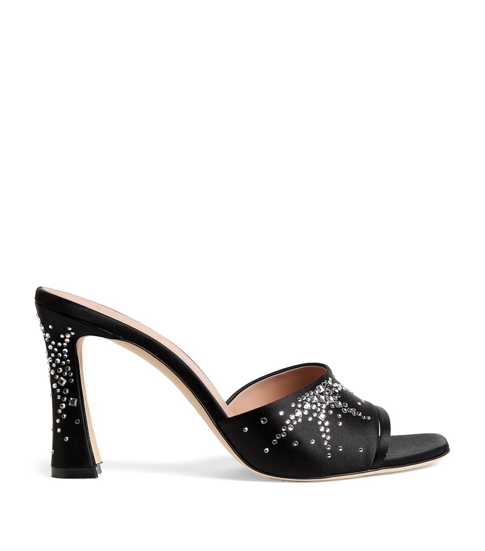Crystal-Embellished Roxanne Mules 90