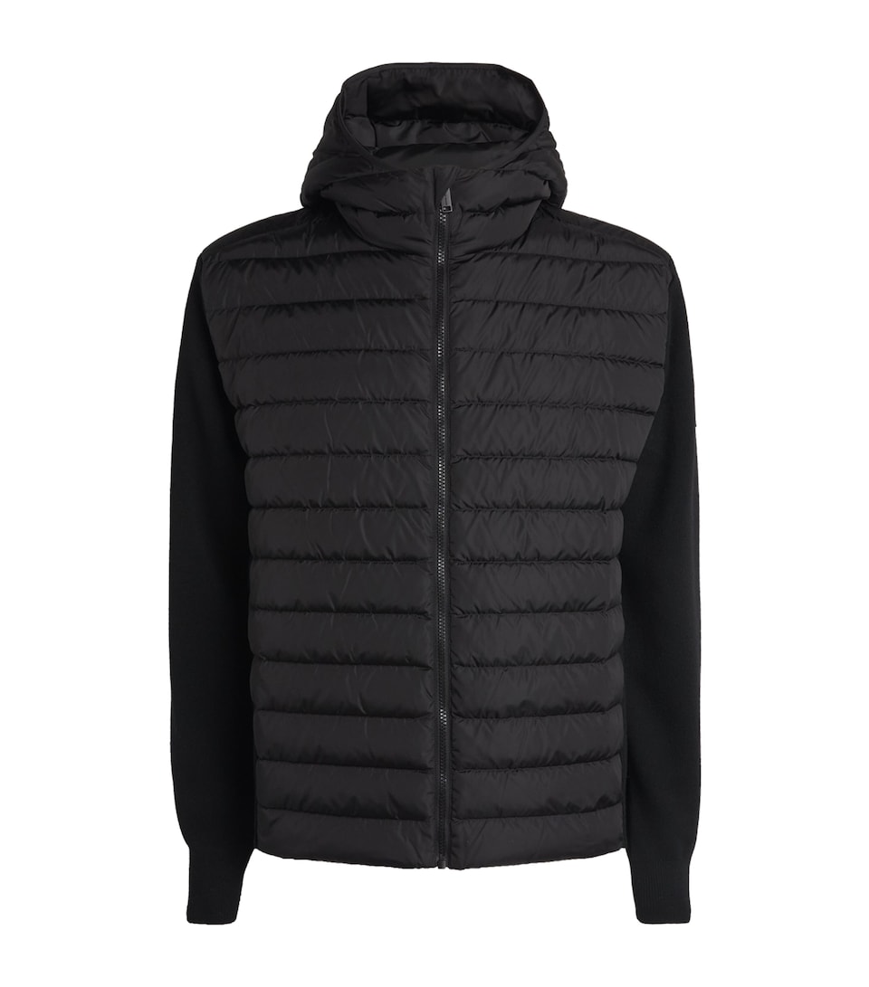 Canada Goose Mens Down HyBridge Flavio Hooded Jacket Black