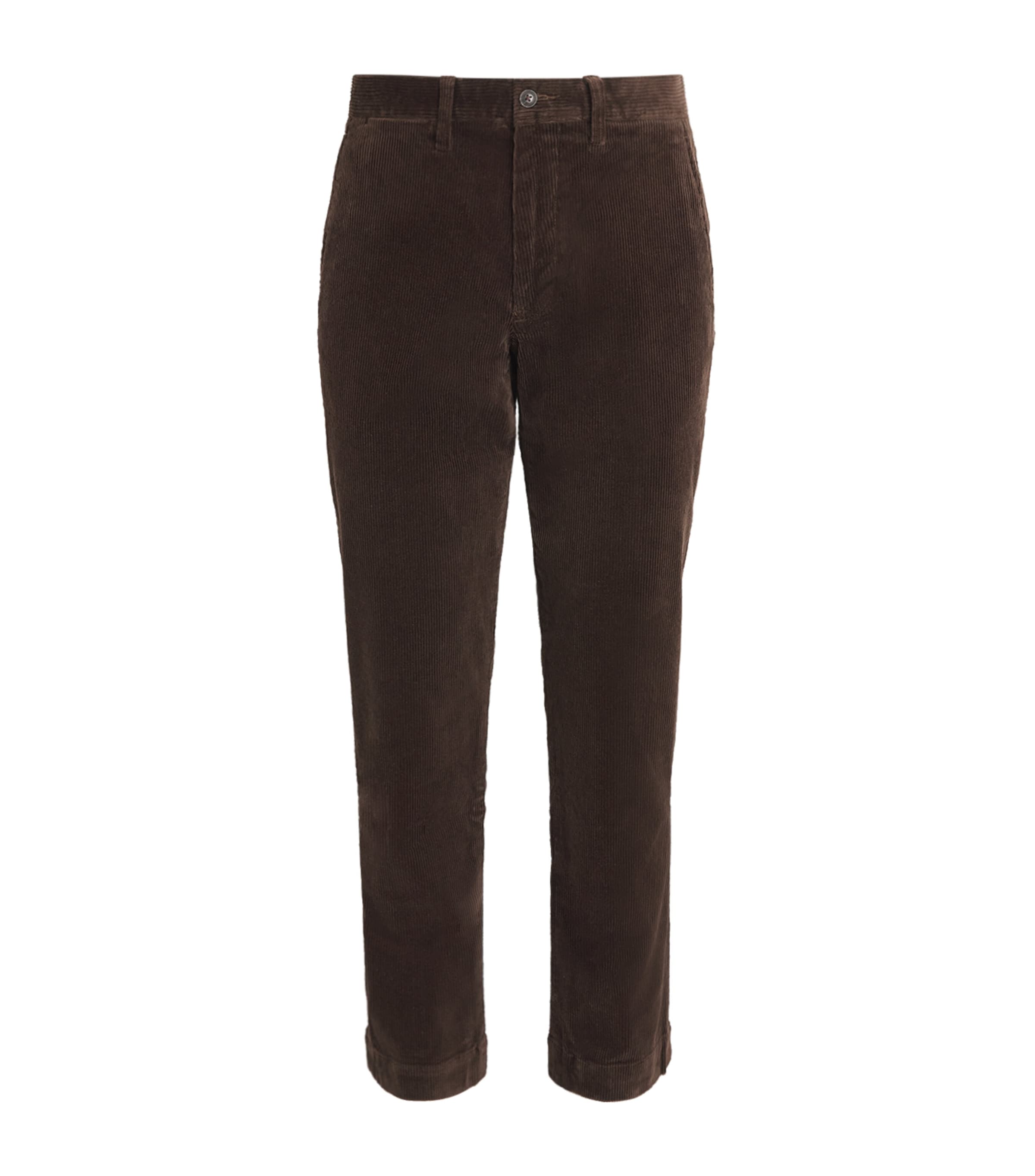 Polo Ralph Lauren Mens Stretch-Cotton Corduroy Bedford Trousers Dark Beech