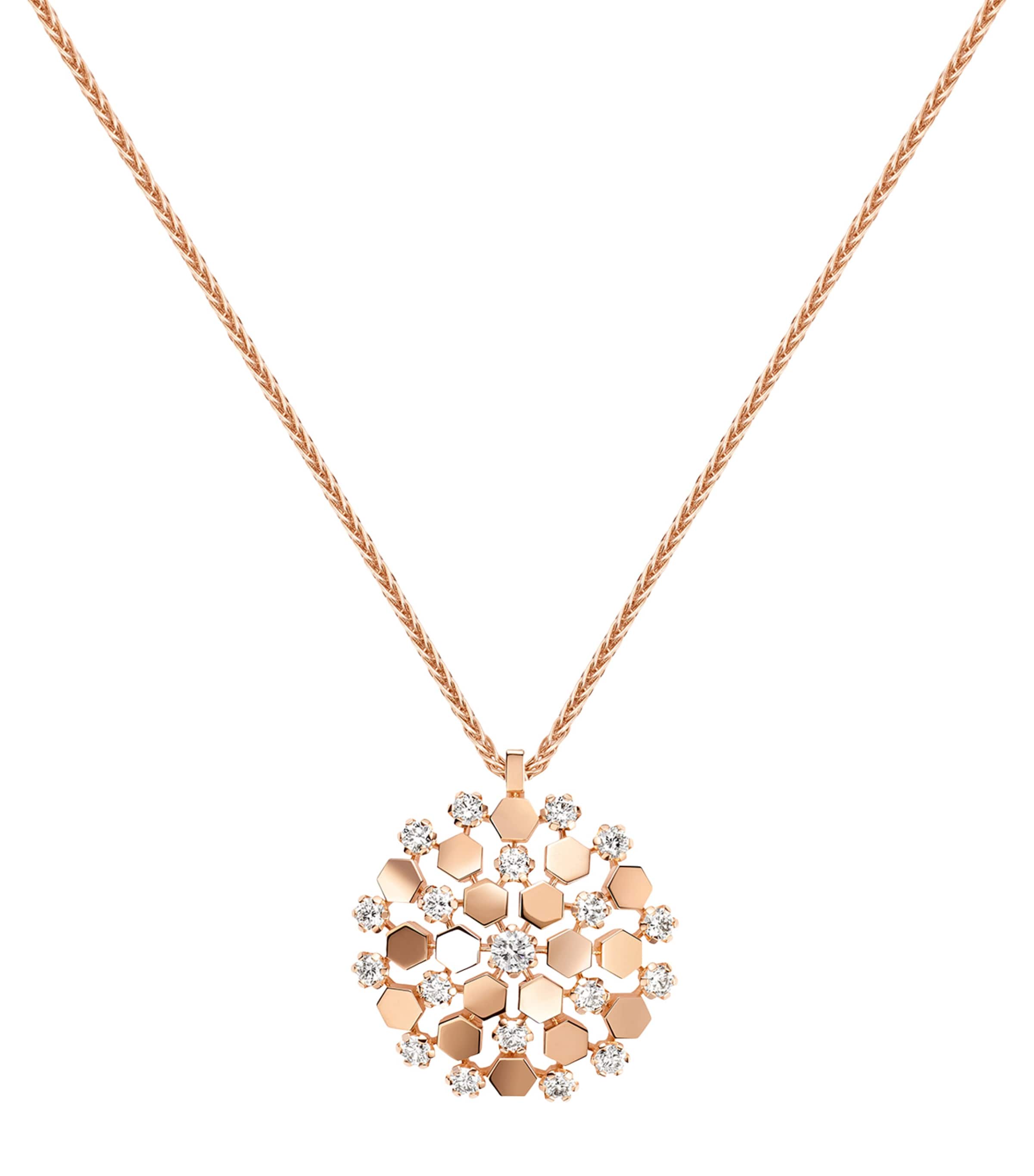 Rose Gold and Diamond Bee de Chaumet Pendant Necklace