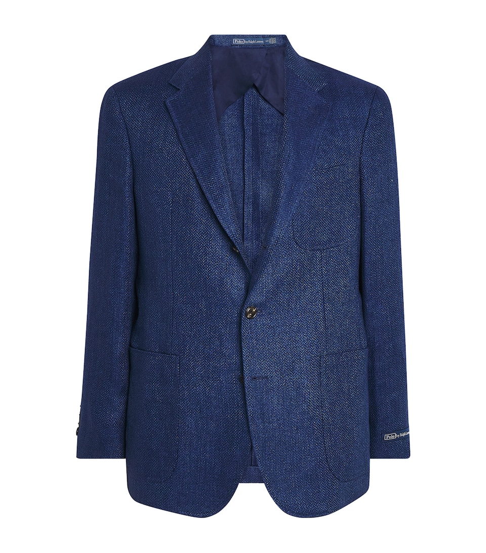 Linen Herringbone Blazer